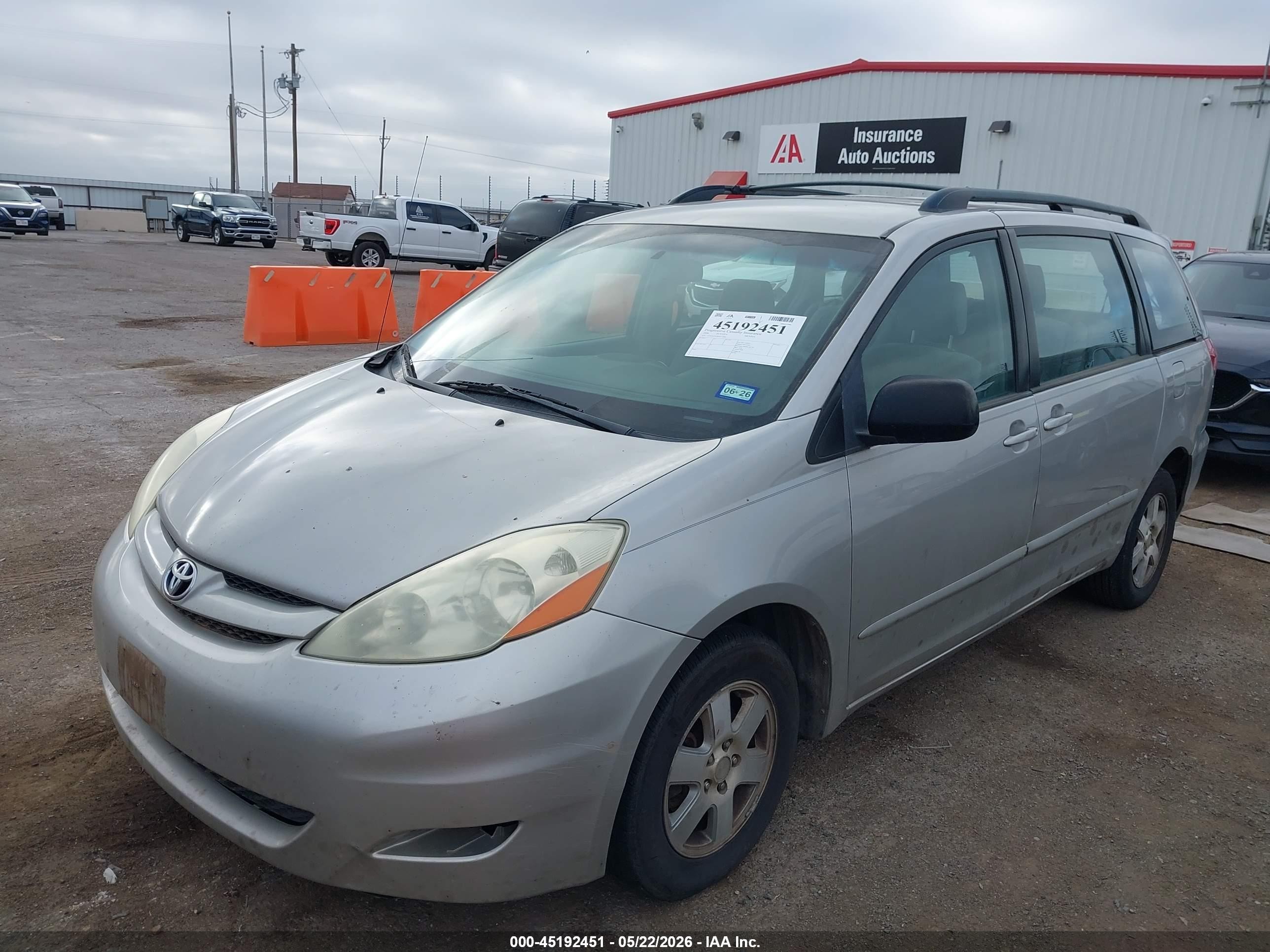 2006 Toyota Sienna Ce Silver vin: 5TDZA23C06S477846
