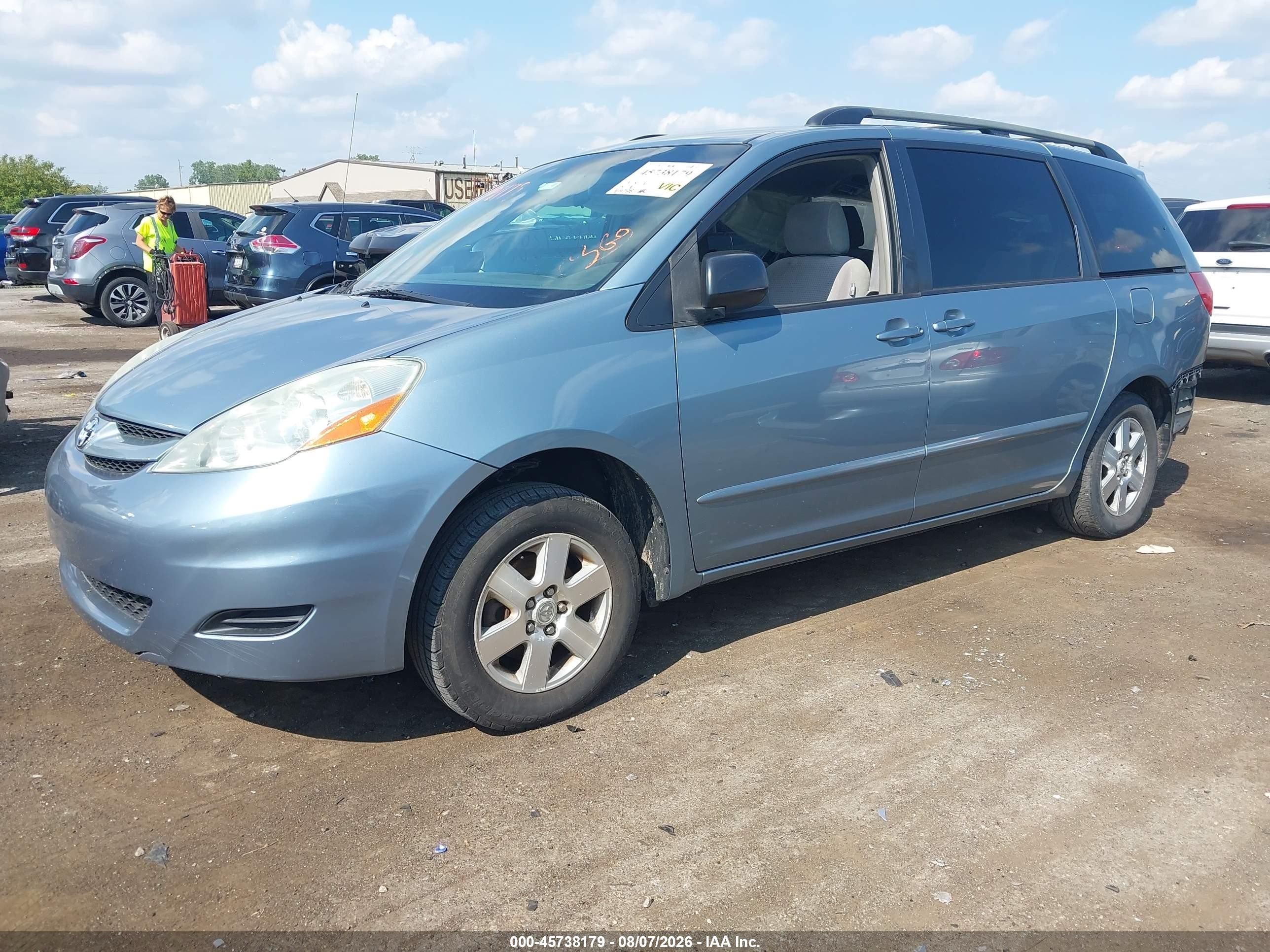 2006 Toyota Sienna Le Light Blue vin: 5TDZA23C06S491925