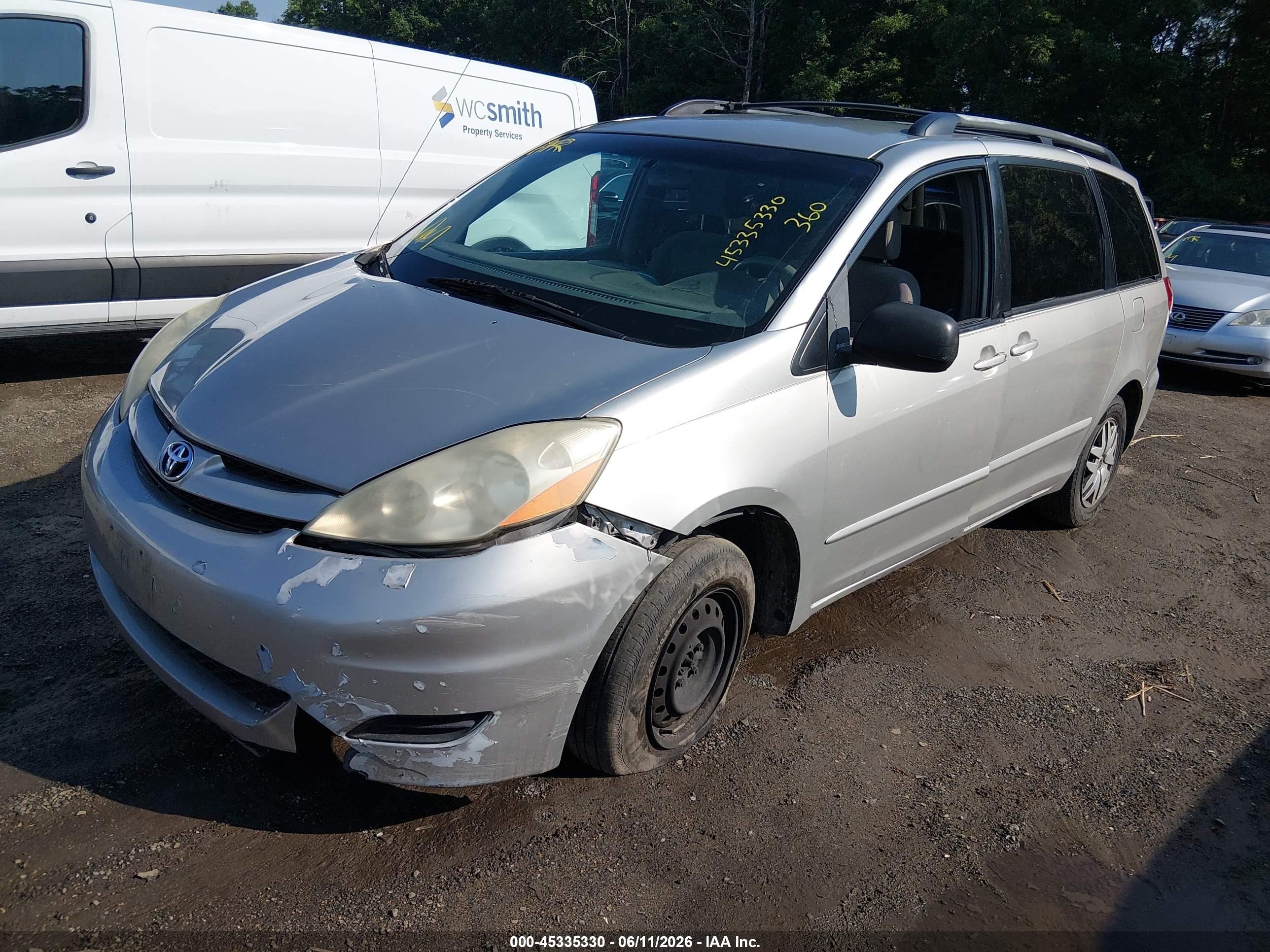 2006 Toyota Sienna Le Серый vin: 5TDZA23C06S535082