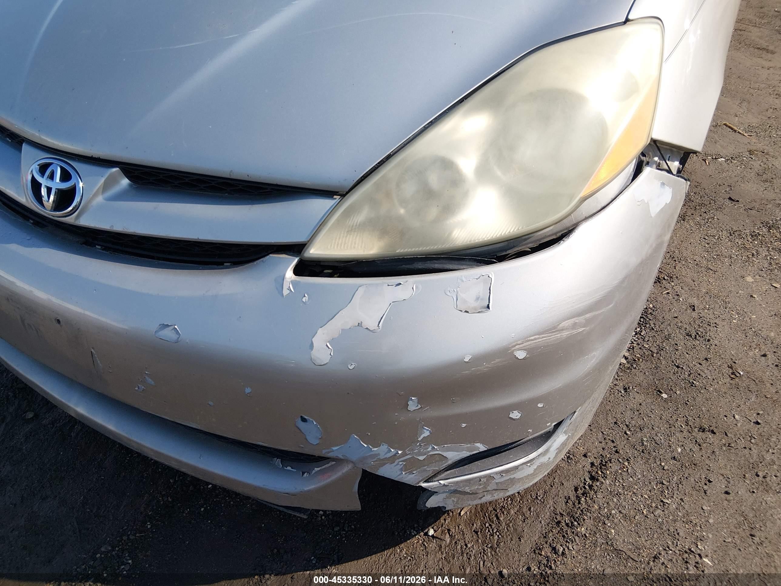 2006 Toyota Sienna Le Серый vin: 5TDZA23C06S535082