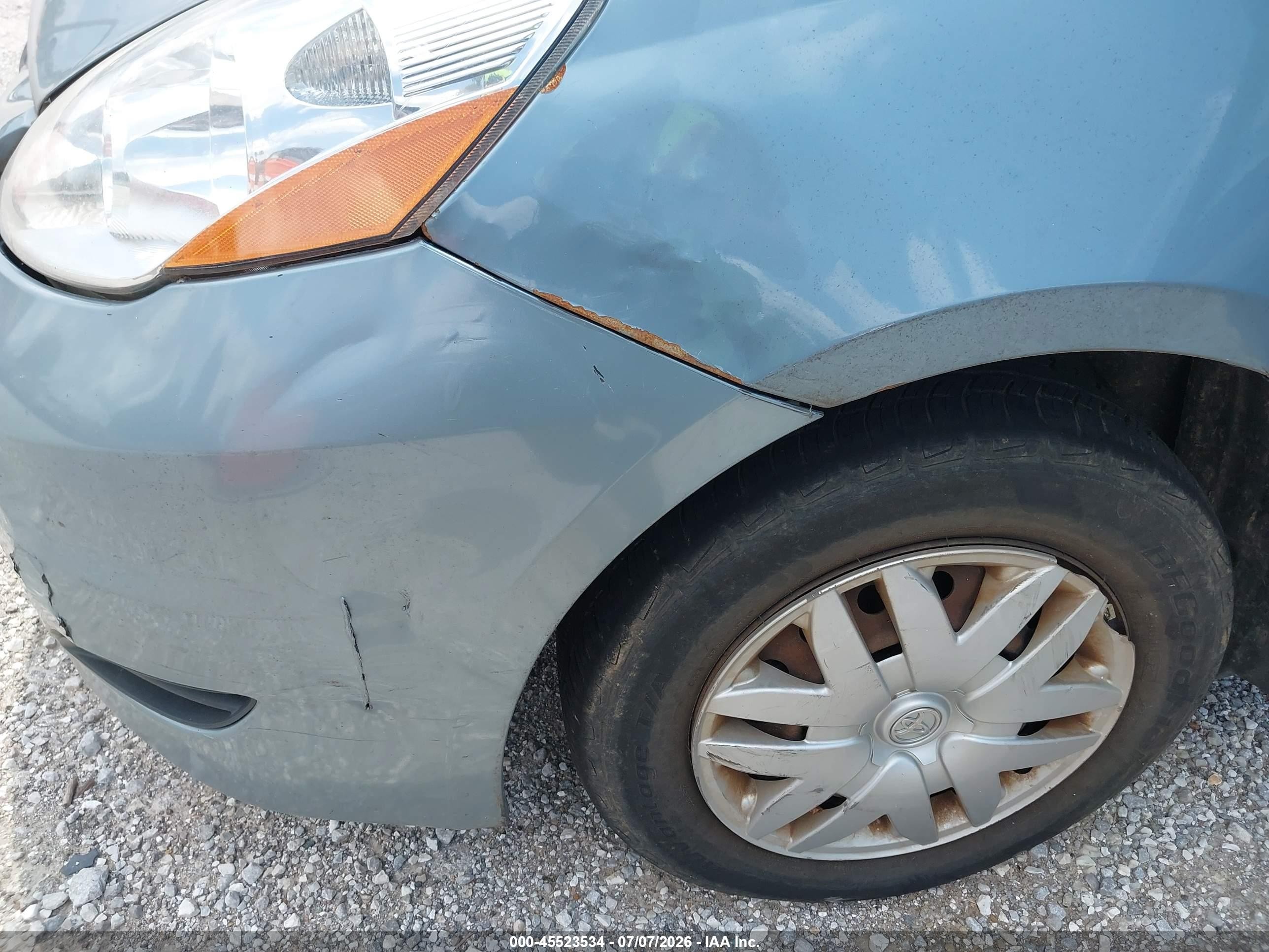 2006 Toyota Sienna Le Light Blue vin: 5TDZA23C06S538435