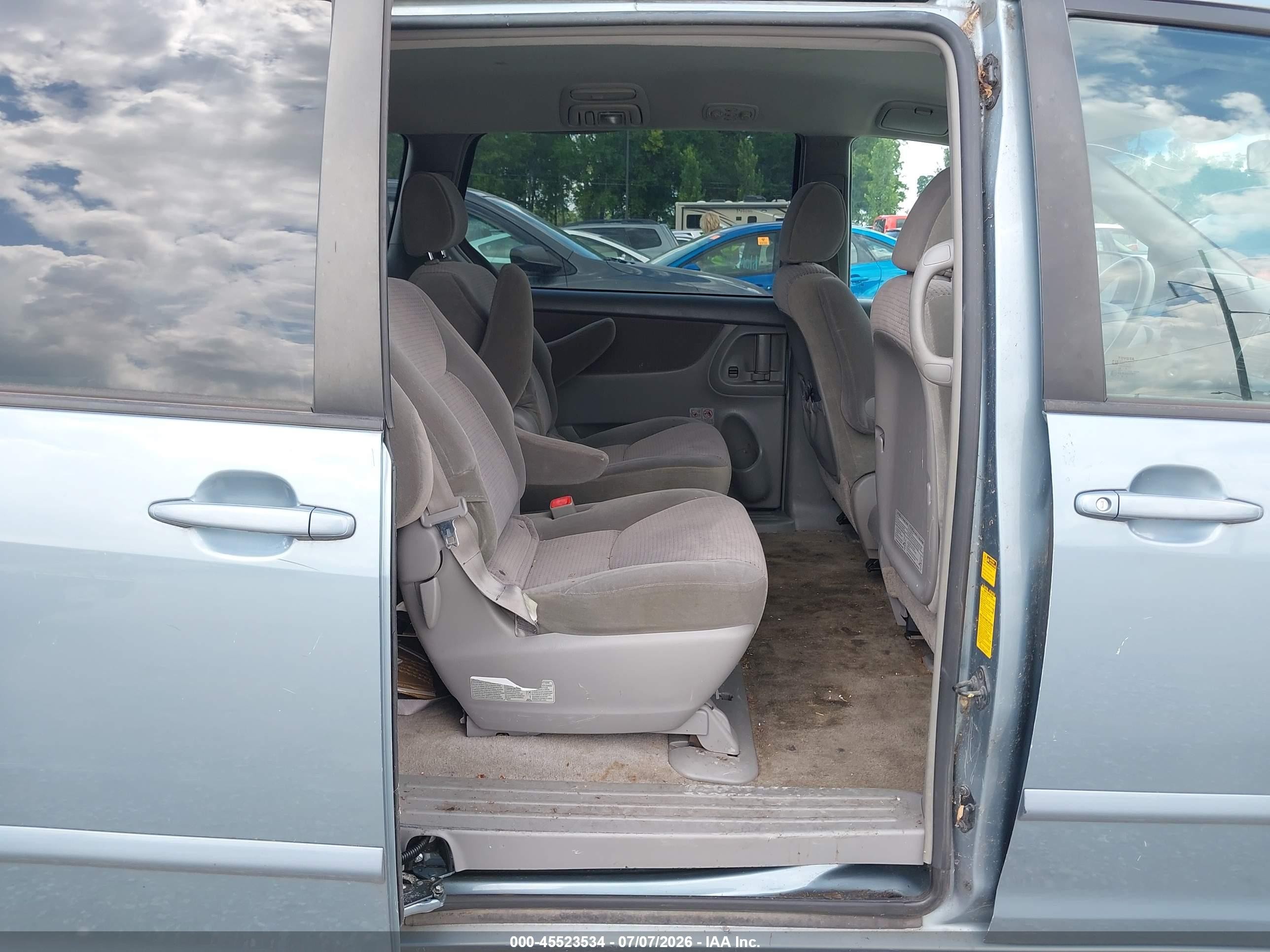 2006 Toyota Sienna Le Light Blue vin: 5TDZA23C06S538435