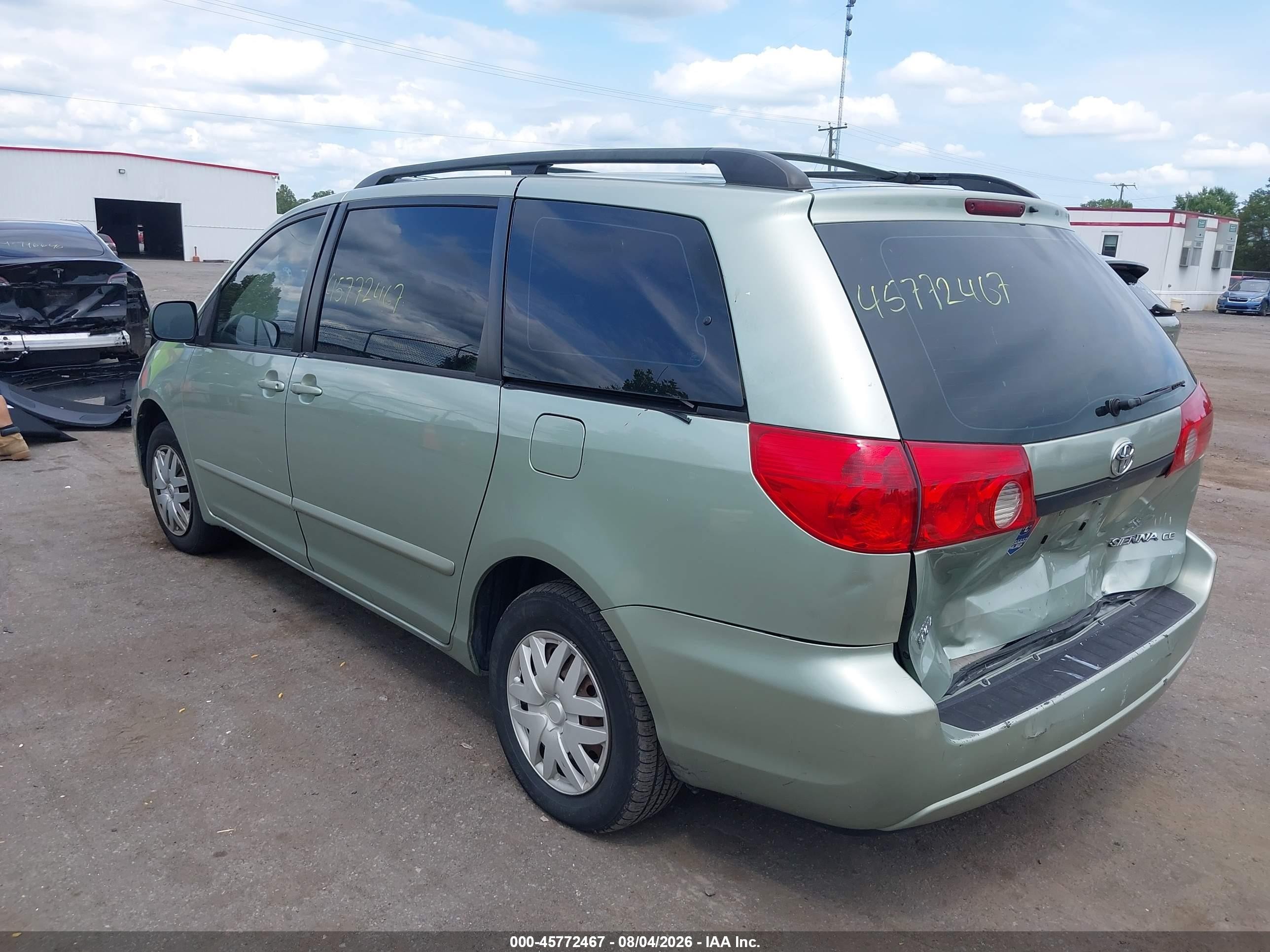2006 Toyota Sienna Ce Зеленый vin: 5TDZA23C06S571323