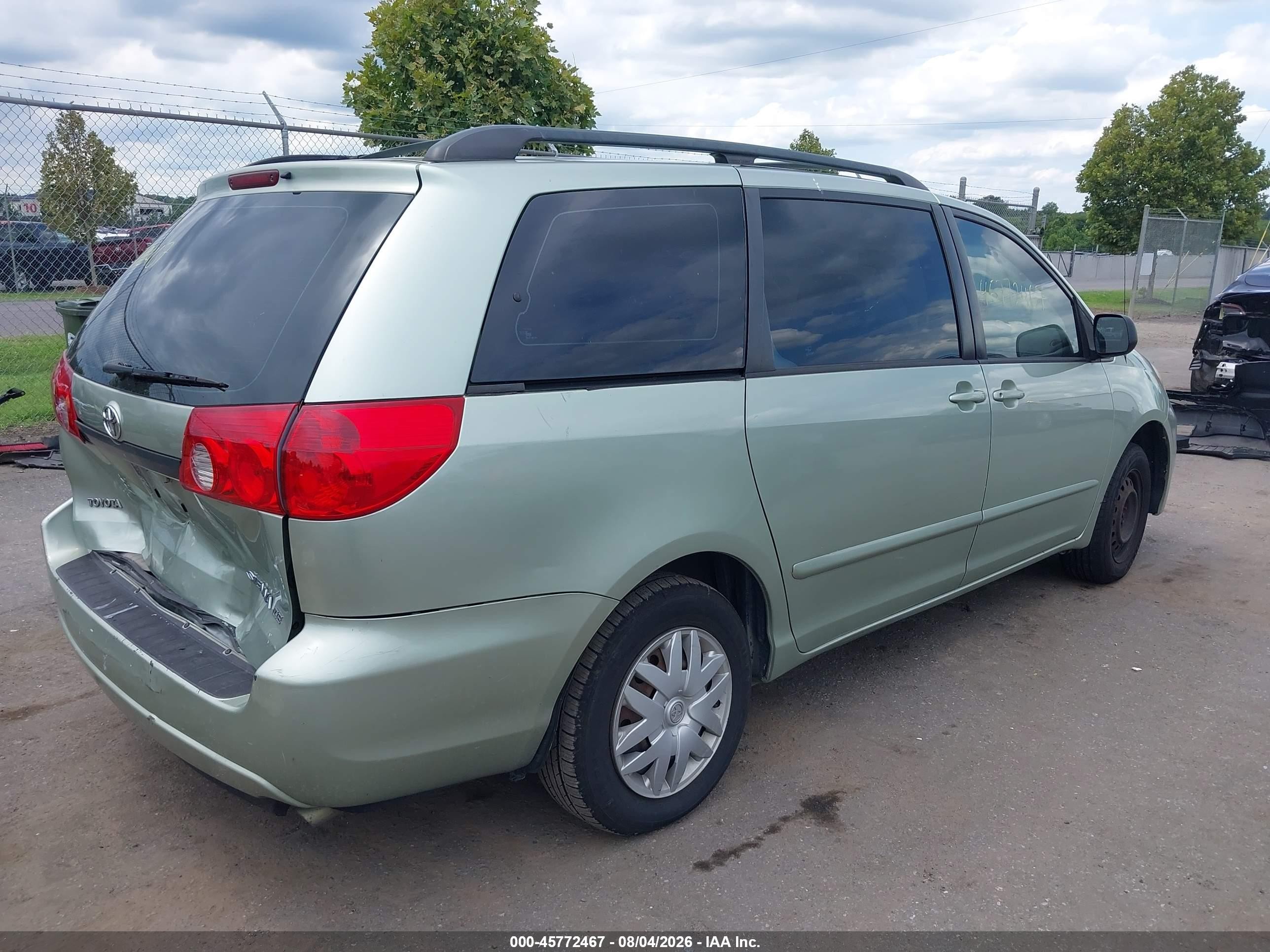 2006 Toyota Sienna Ce Зеленый vin: 5TDZA23C06S571323