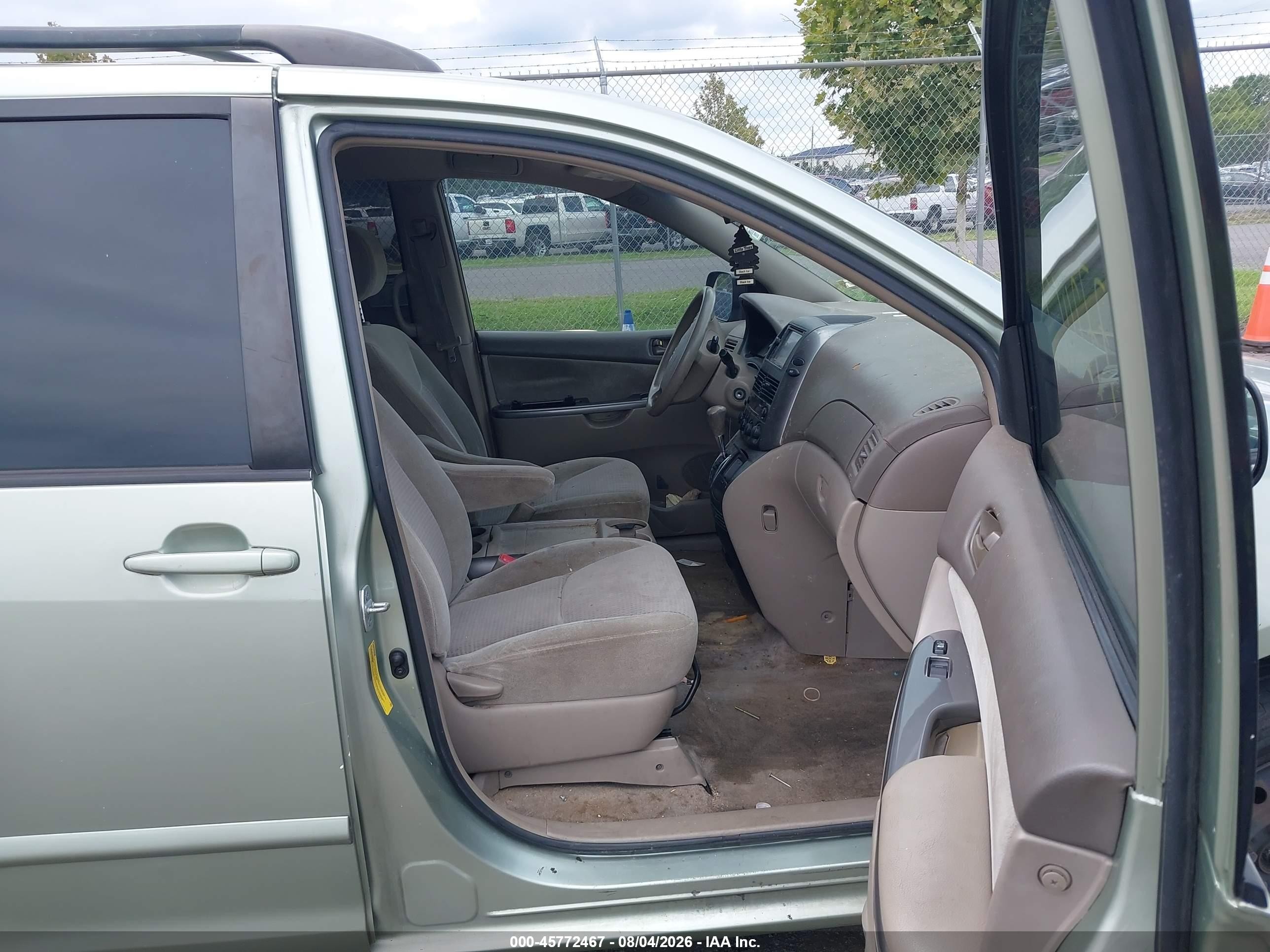 2006 Toyota Sienna Ce Зеленый vin: 5TDZA23C06S571323