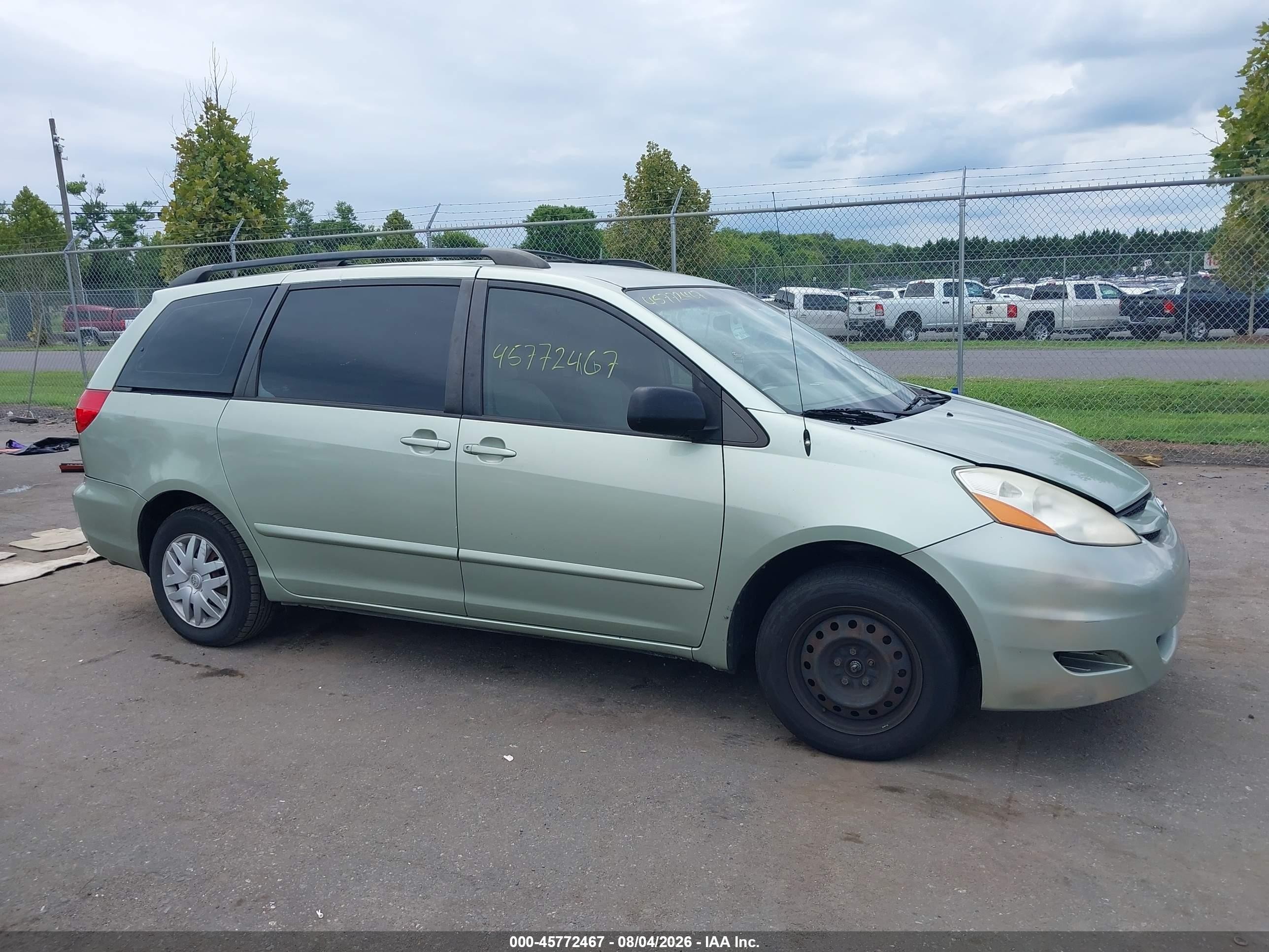2006 Toyota Sienna Ce Зеленый vin: 5TDZA23C06S571323