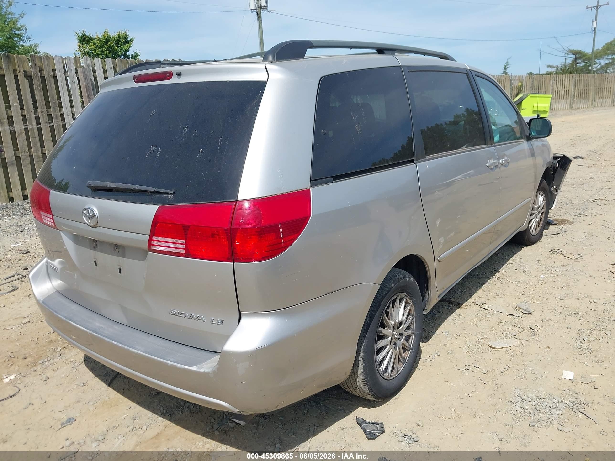 2004 Toyota Sienna Le Beige vin: 5TDZA23C14S063911