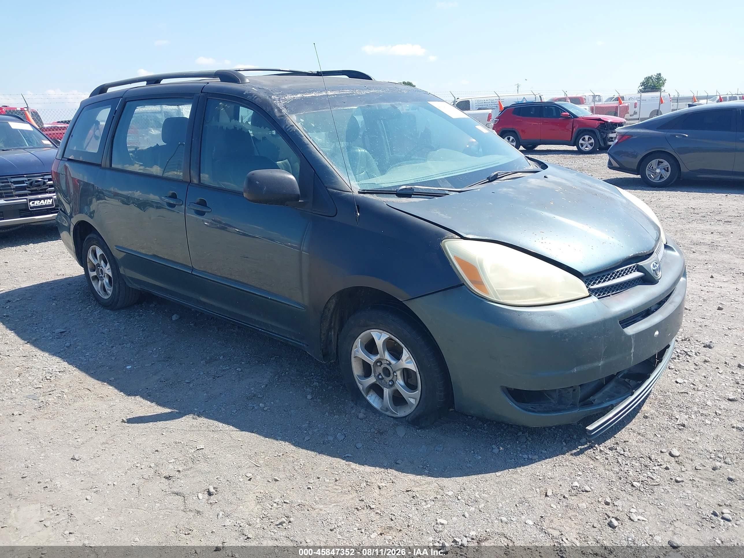 2004 Toyota Sienna Ce Зеленый vin: 5TDZA23C14S145606