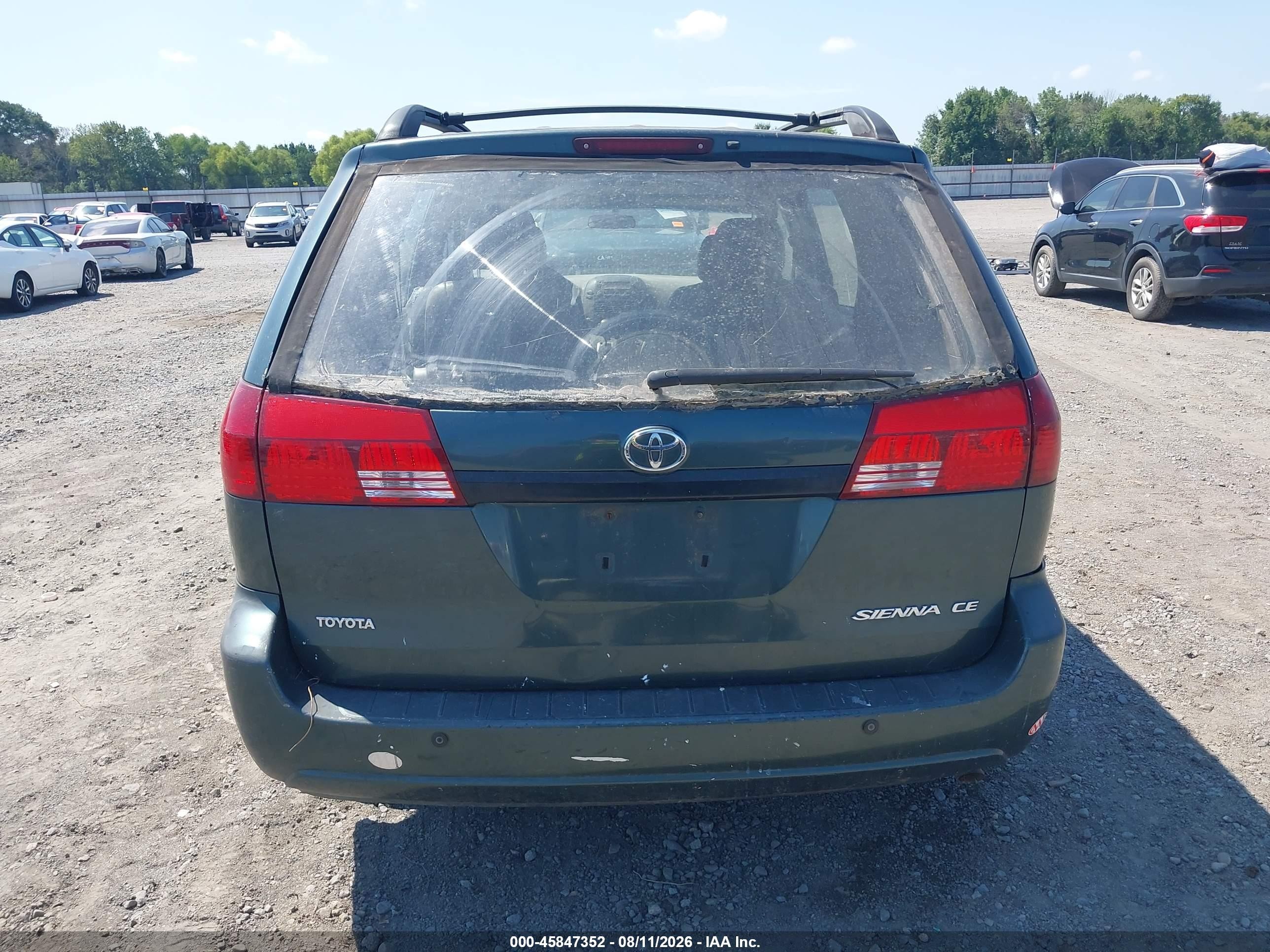 2004 Toyota Sienna Ce Green vin: 5TDZA23C14S145606