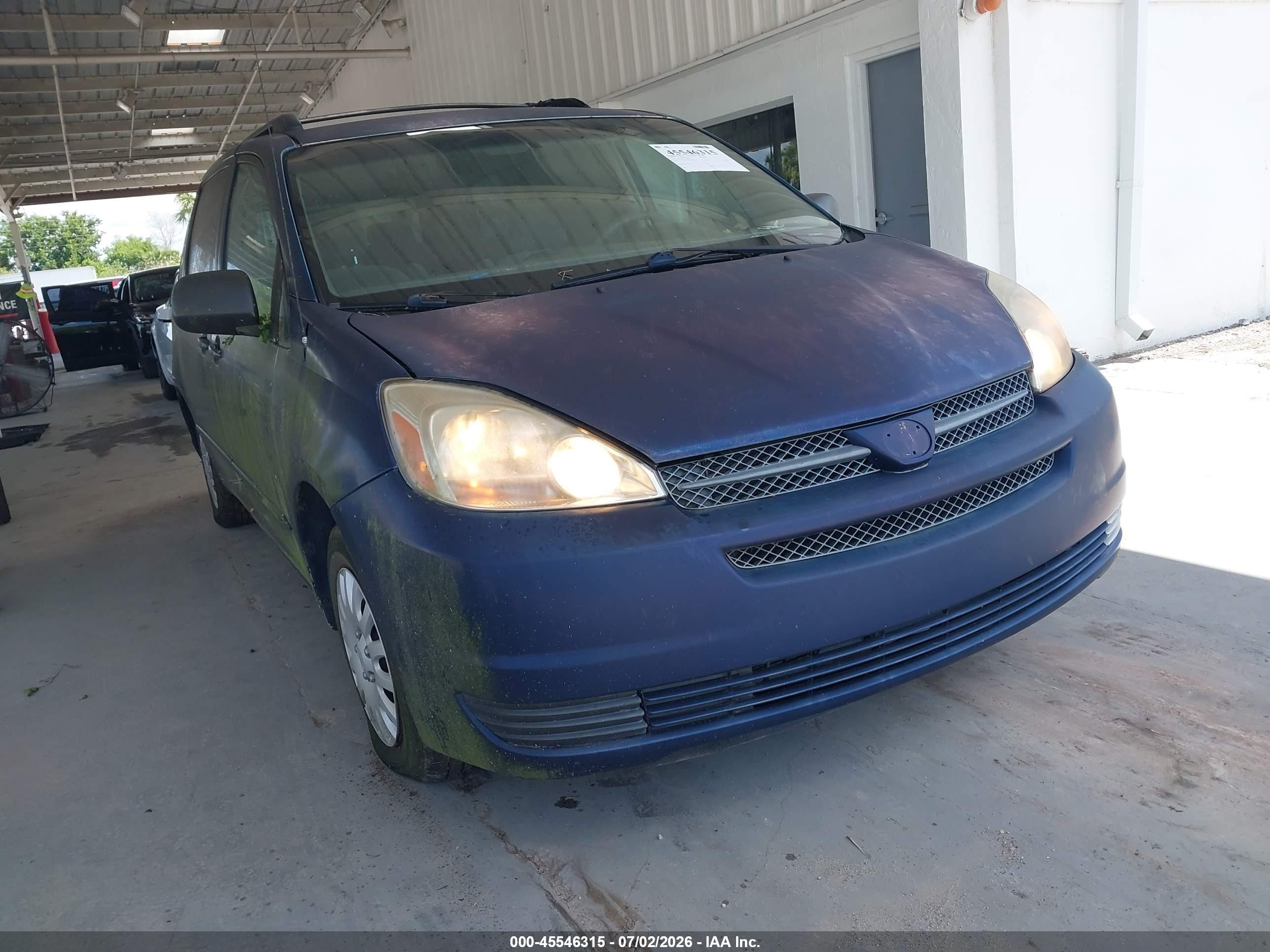 2005 Toyota Sienna Le Blue vin: 5TDZA23C15S336458
