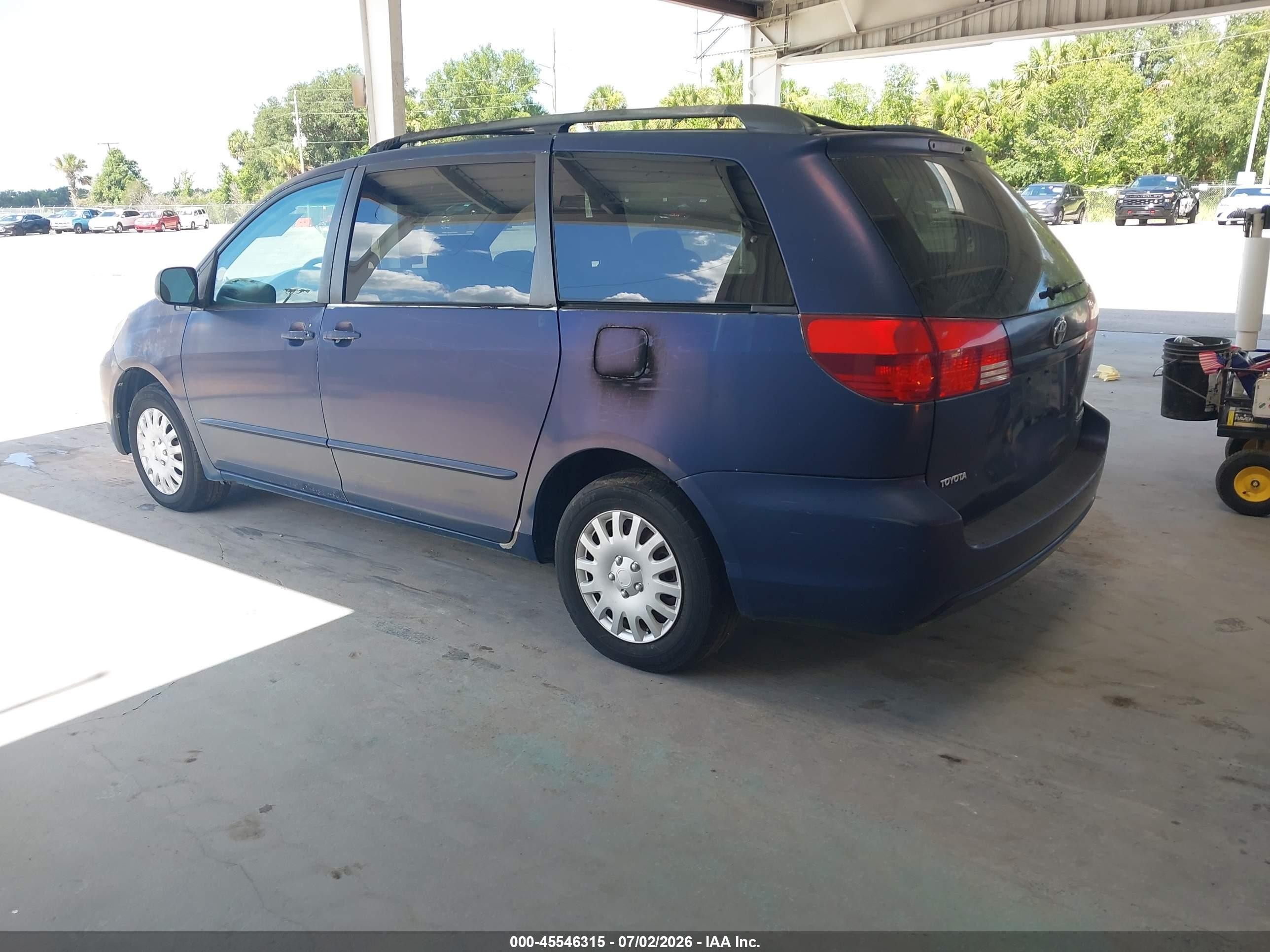 2005 Toyota Sienna Le Blue vin: 5TDZA23C15S336458