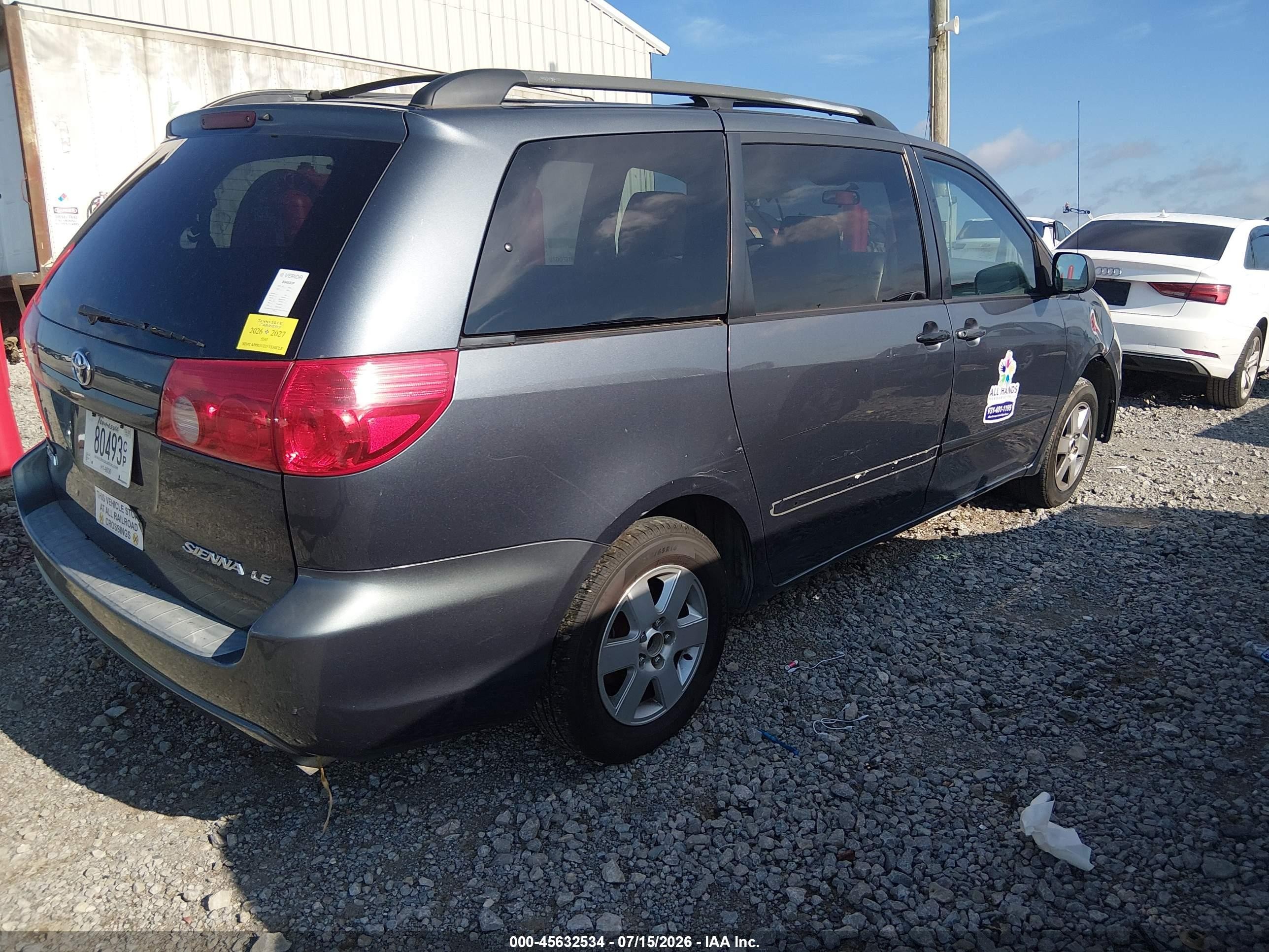 2006 Toyota Sienna Le Blue vin: 5TDZA23C16S392806