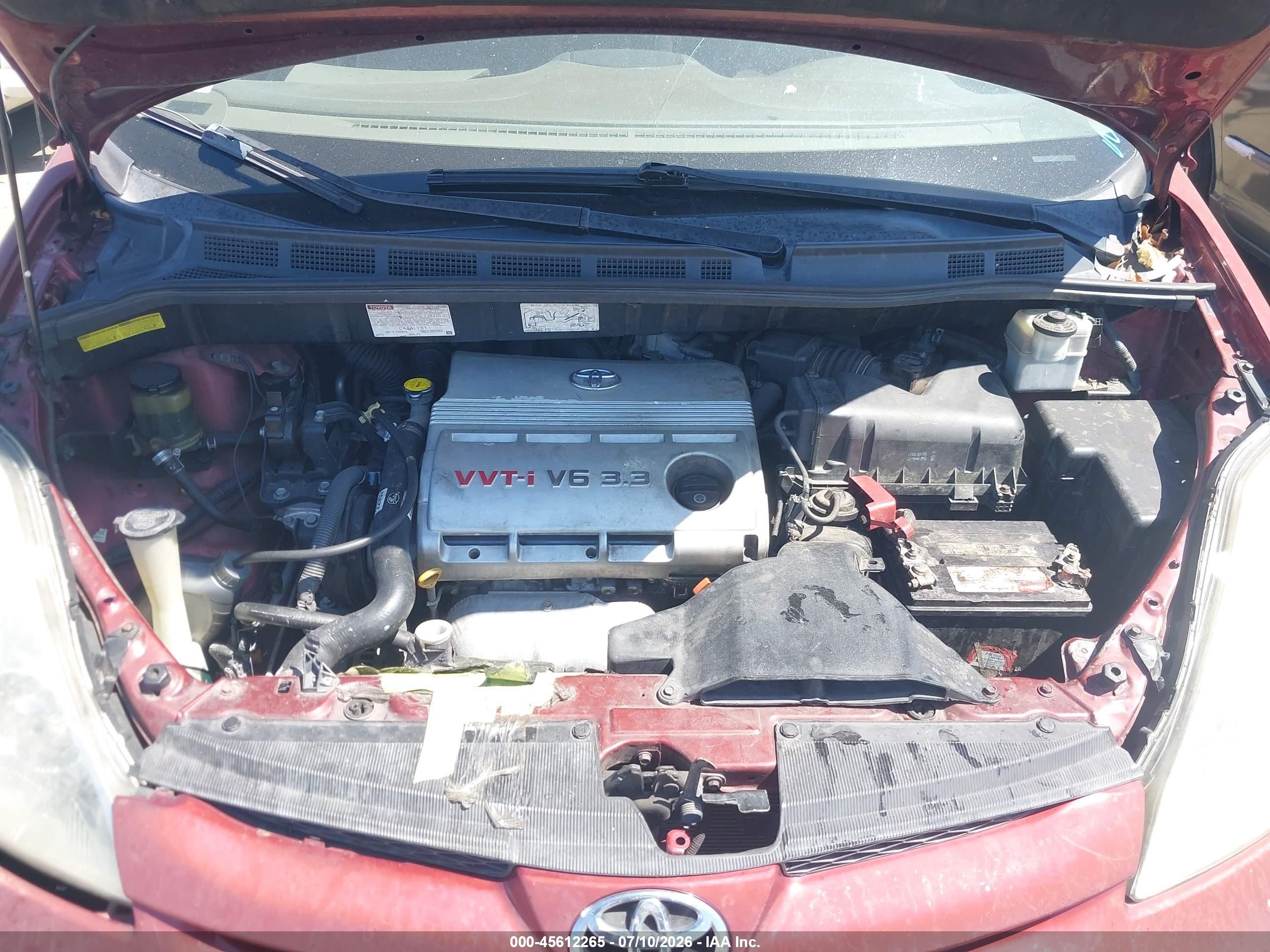 2006 Toyota Sienna Ce Red vin: 5TDZA23C16S431832