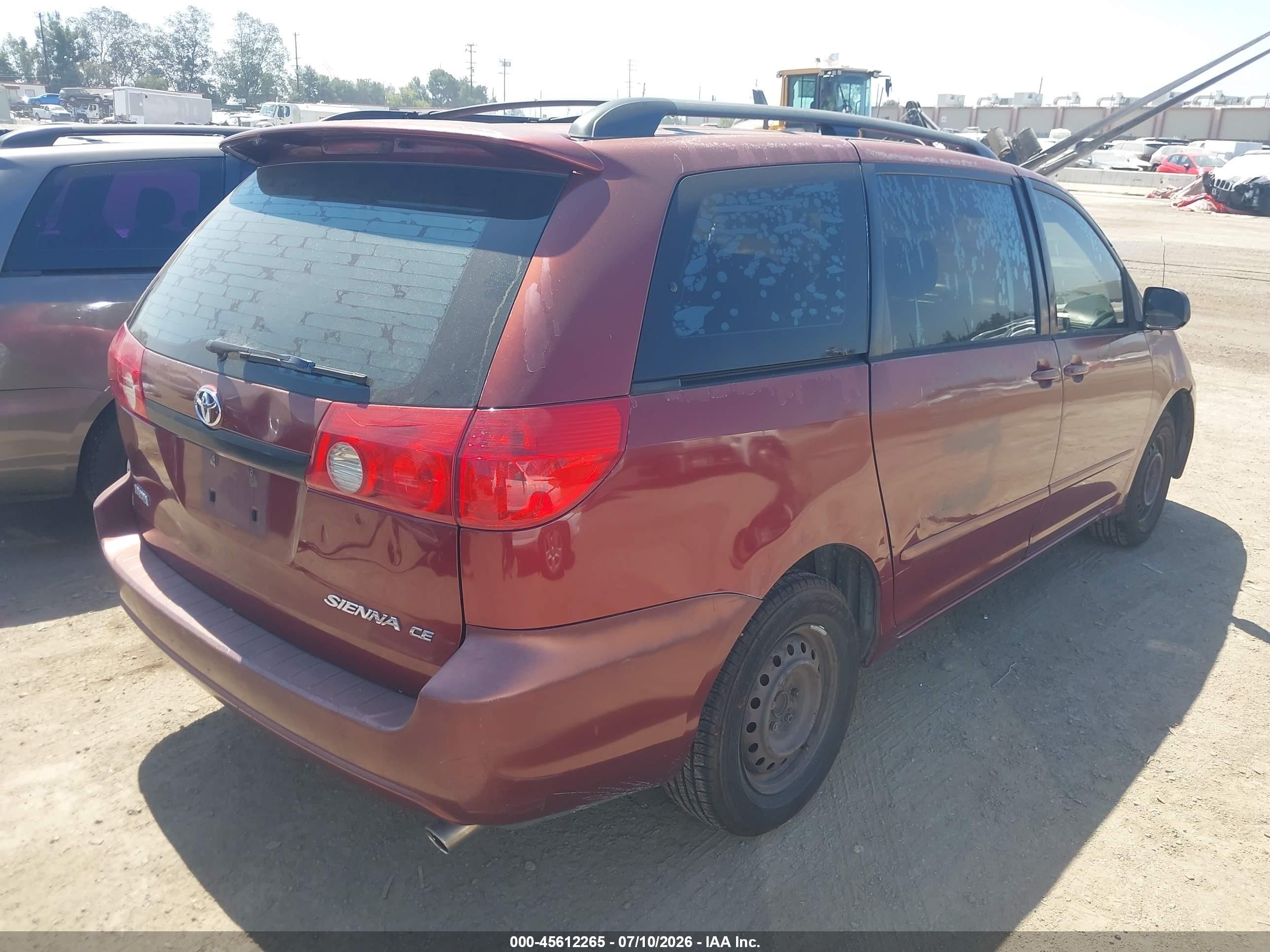 2006 Toyota Sienna Ce Red vin: 5TDZA23C16S431832