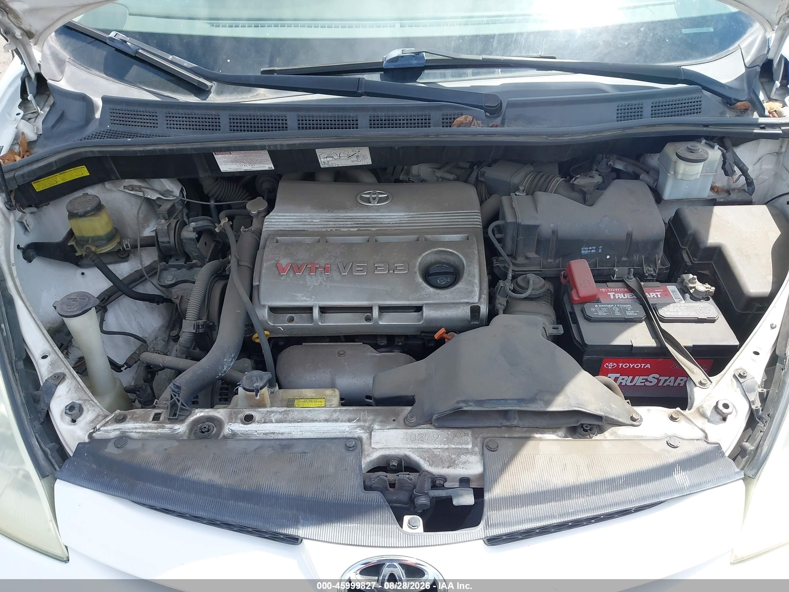 2006 Toyota Sienna Le White vin: 5TDZA23C16S445892