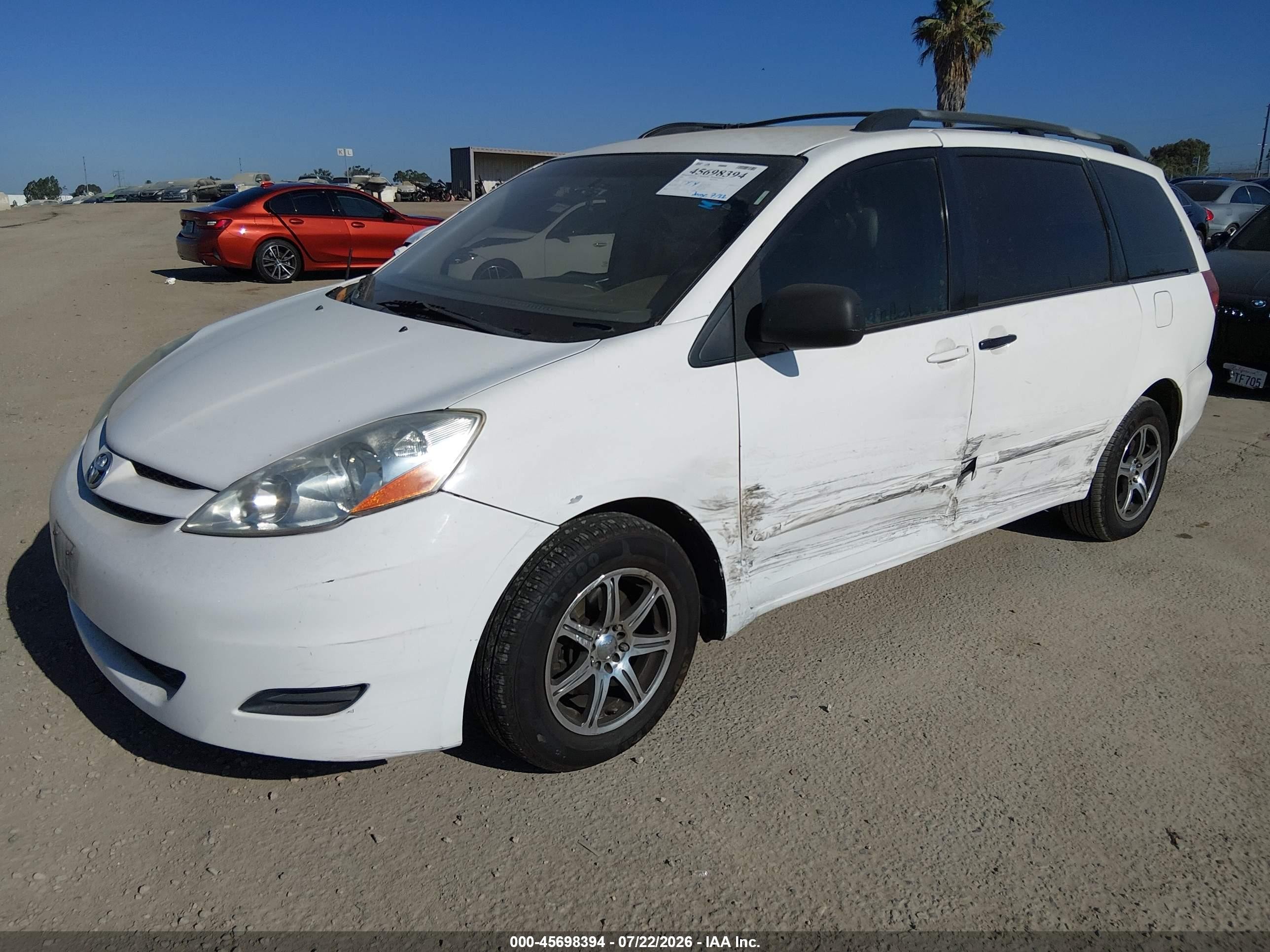 2006 Toyota Sienna Ce White vin: 5TDZA23C16S546303
