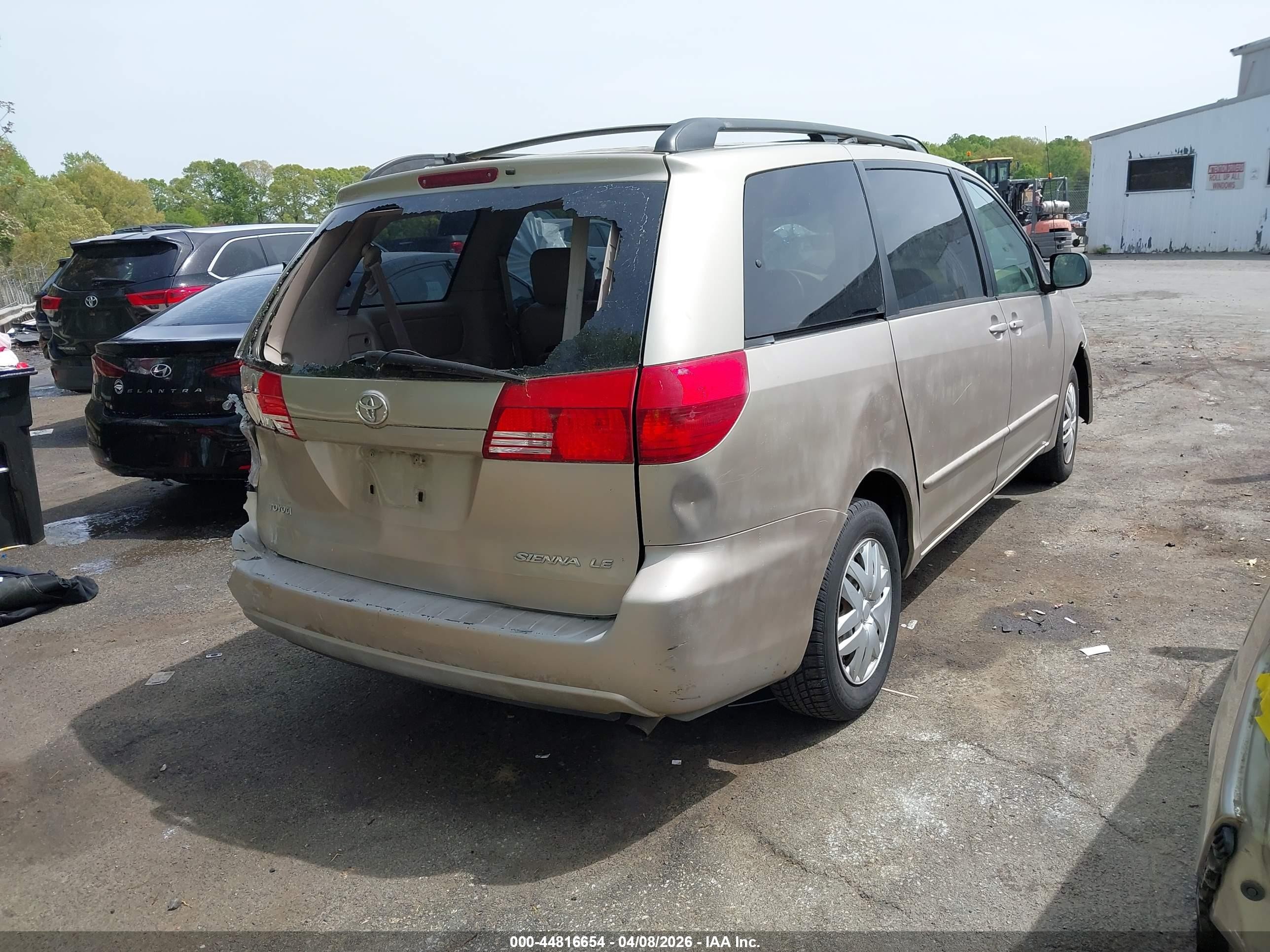 2004 Toyota Sienna Le Beige vin: 5TDZA23C24S008027
