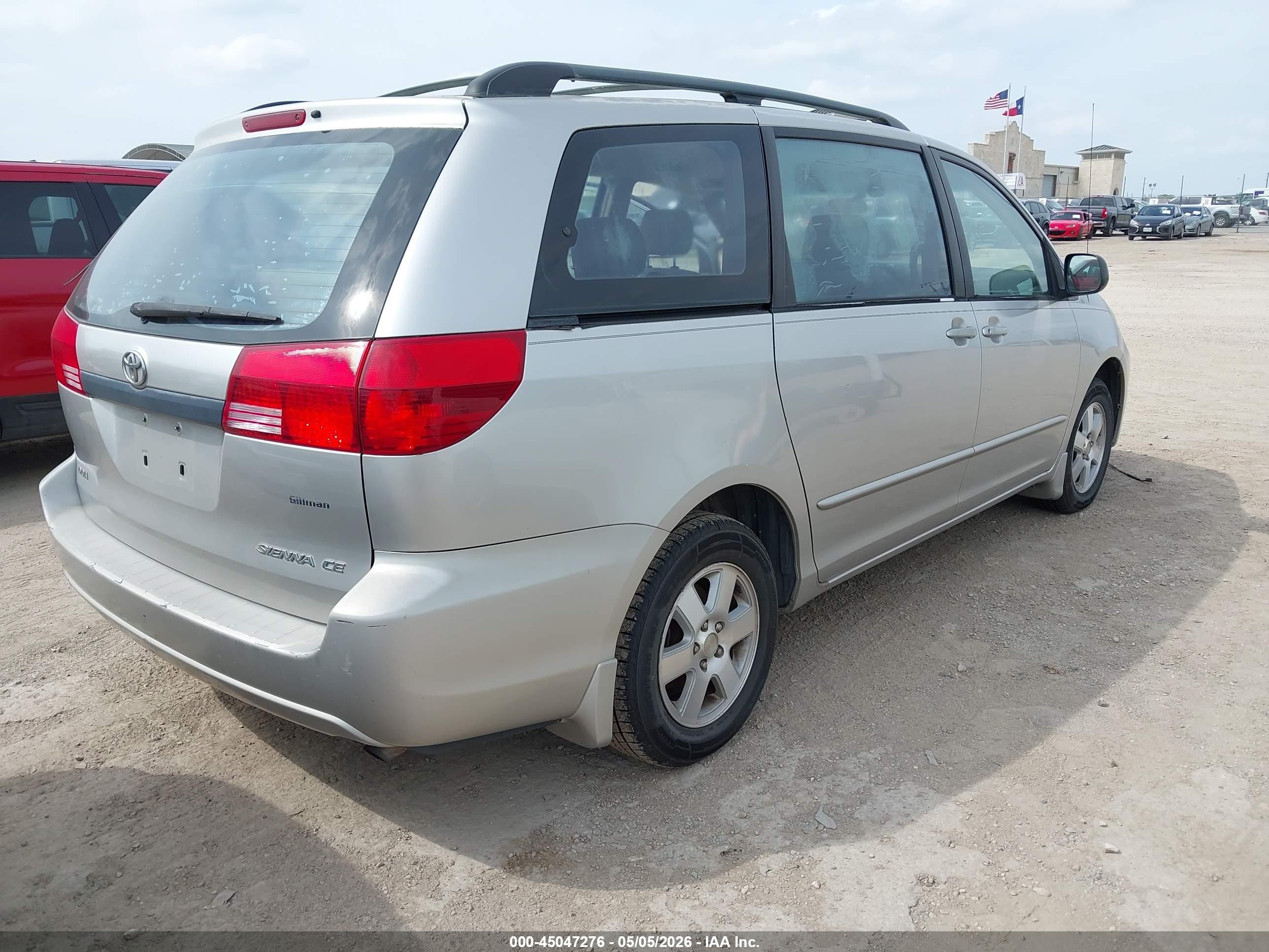 2004 Toyota Sienna Ce Серебряный vin: 5TDZA23C24S017052