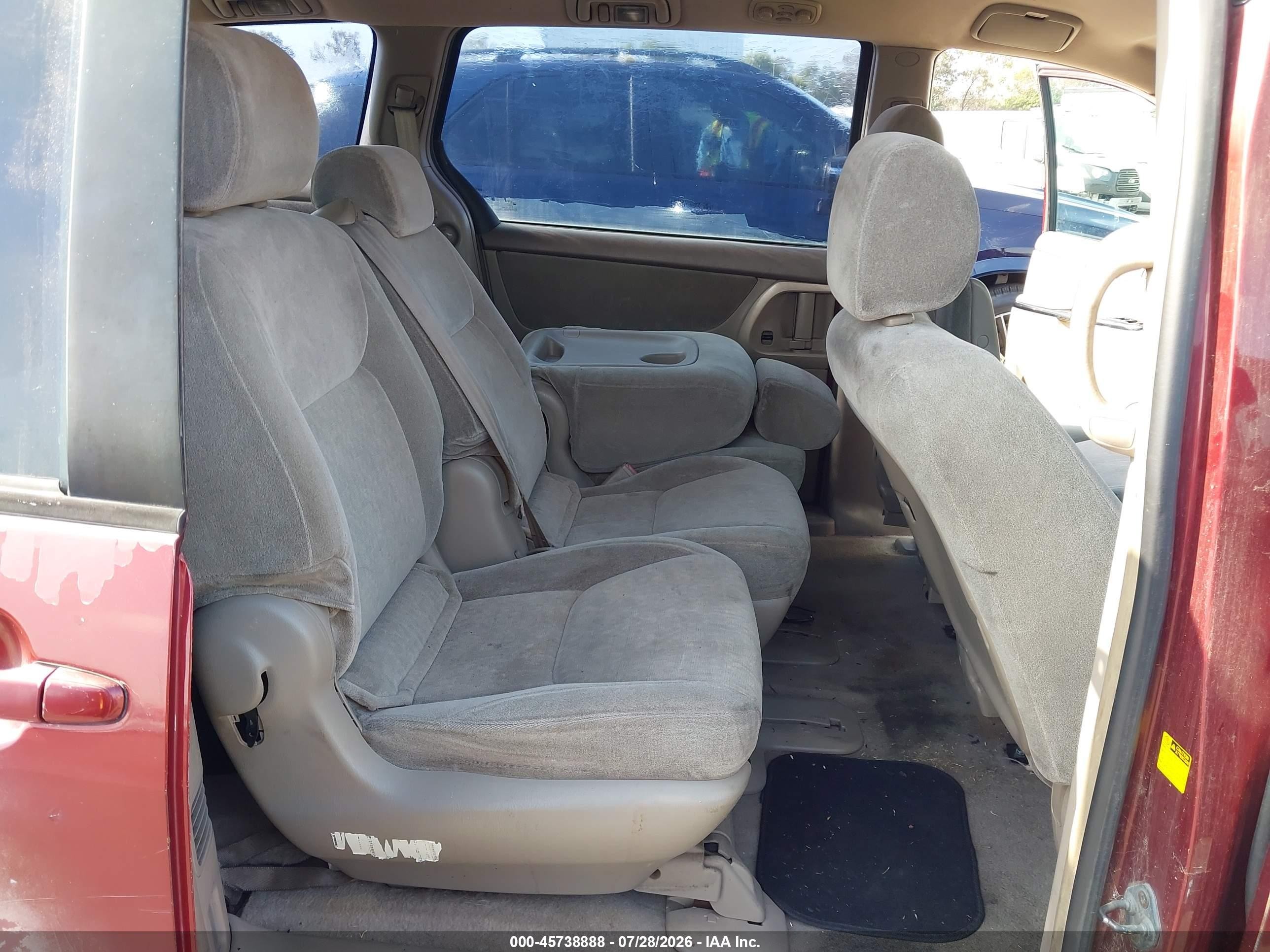 2004 Toyota Sienna Ce Бордовый vin: 5TDZA23C24S065750