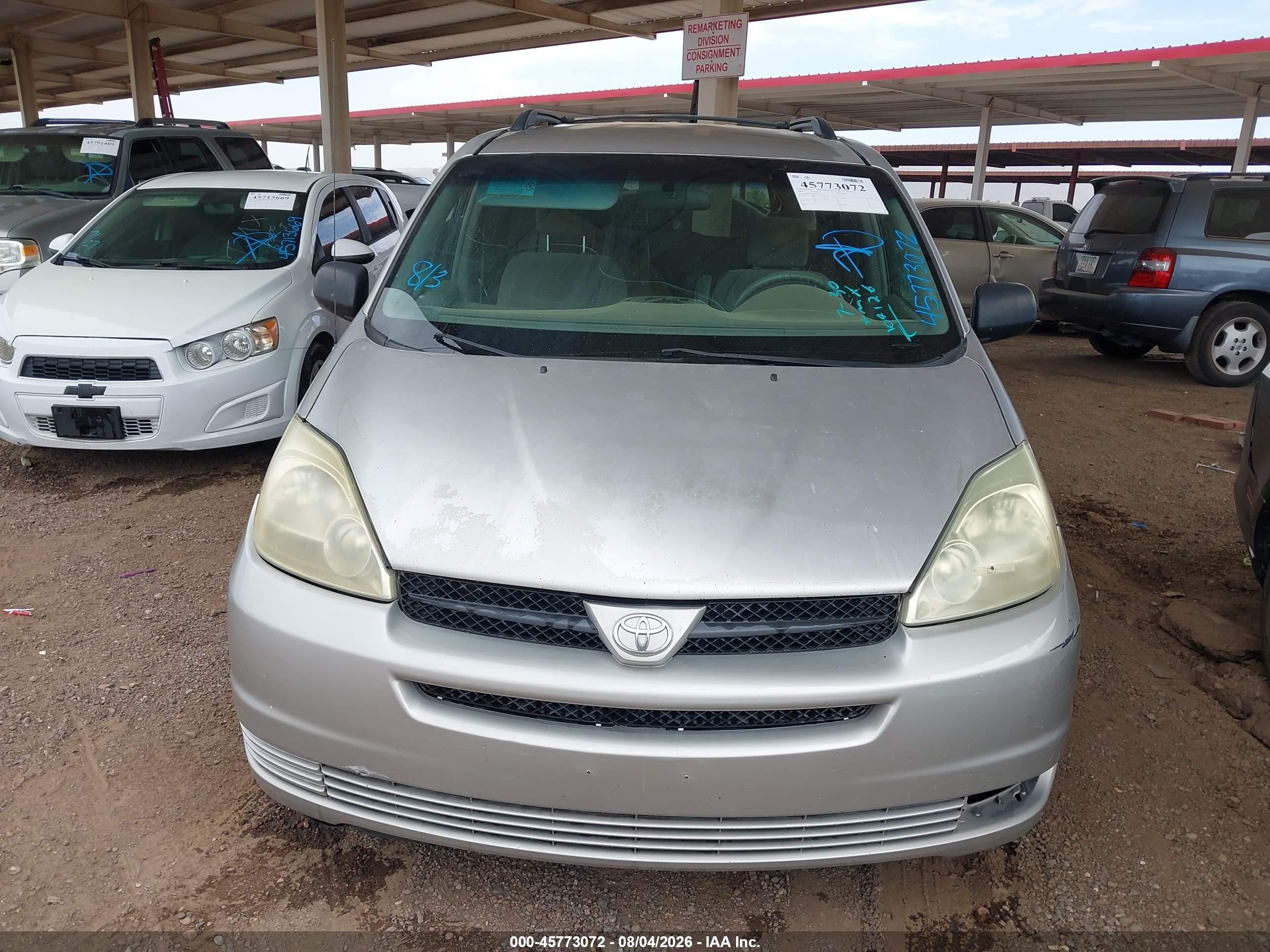 2004 Toyota Sienna Le Gray vin: 5TDZA23C24S104126