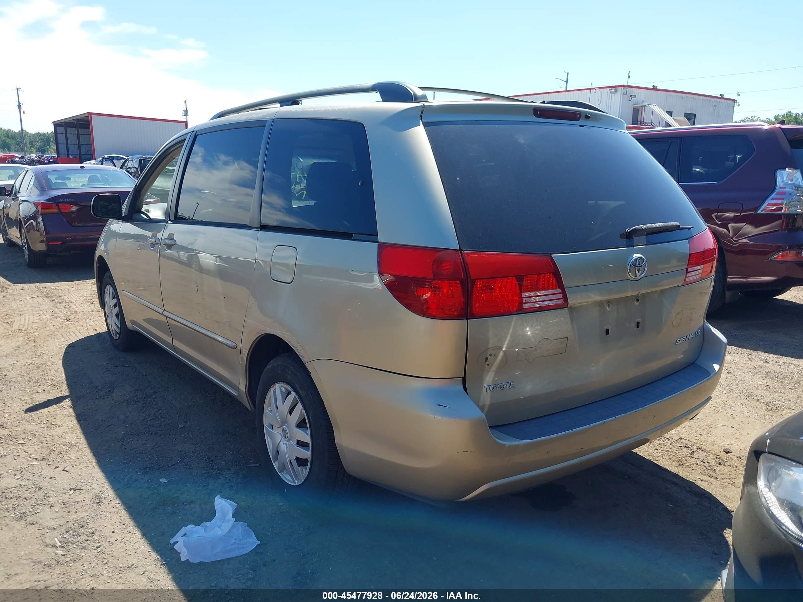 2004 Toyota Sienna Le Gold vin: 5TDZA23C24S120830