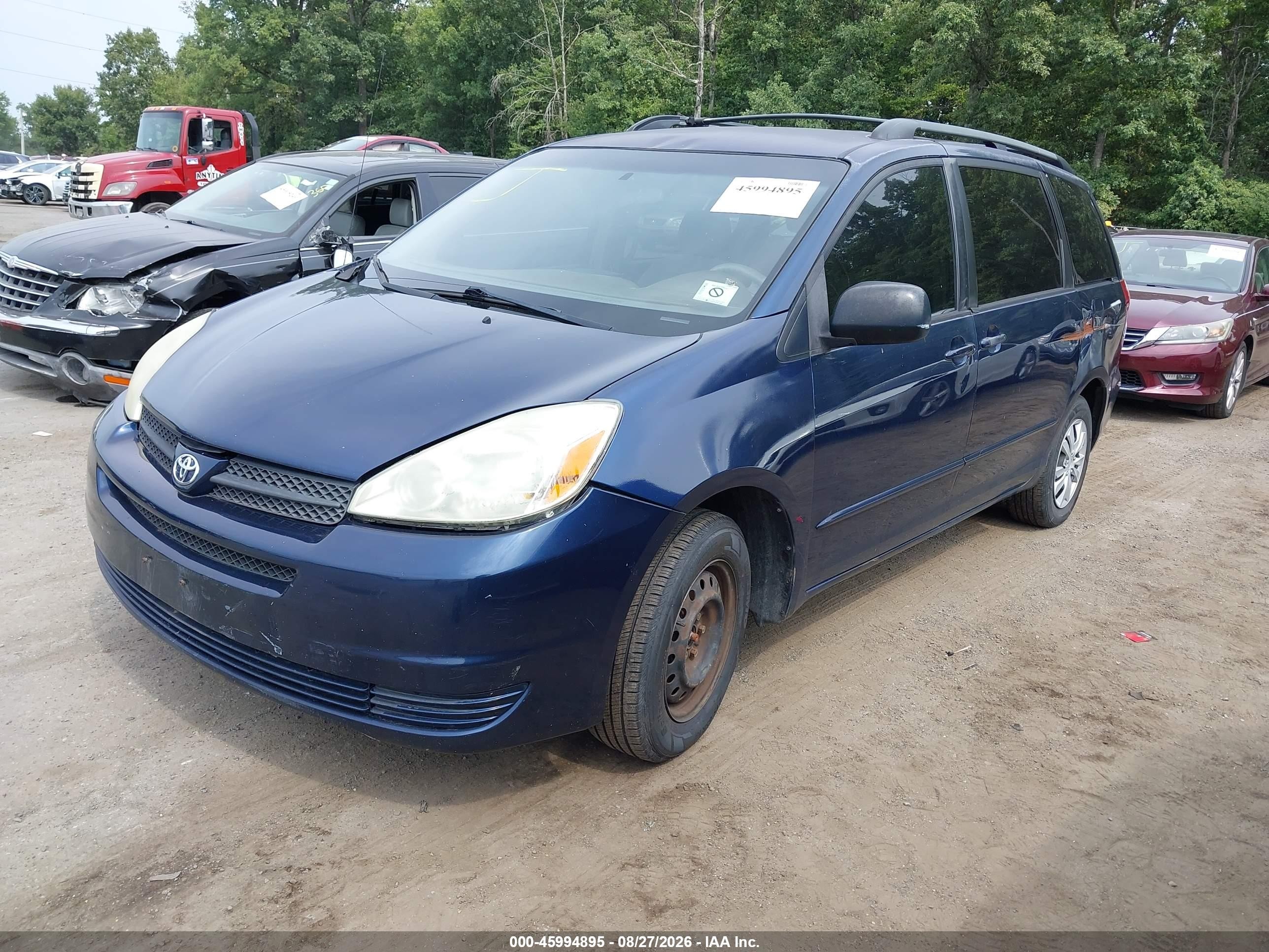 2005 Toyota Sienna Le Blue vin: 5TDZA23C25S255811