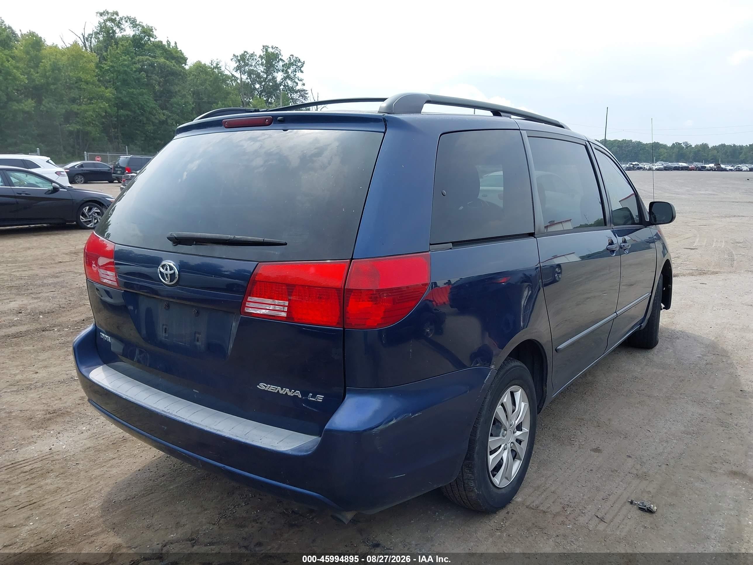 2005 Toyota Sienna Le Blue vin: 5TDZA23C25S255811