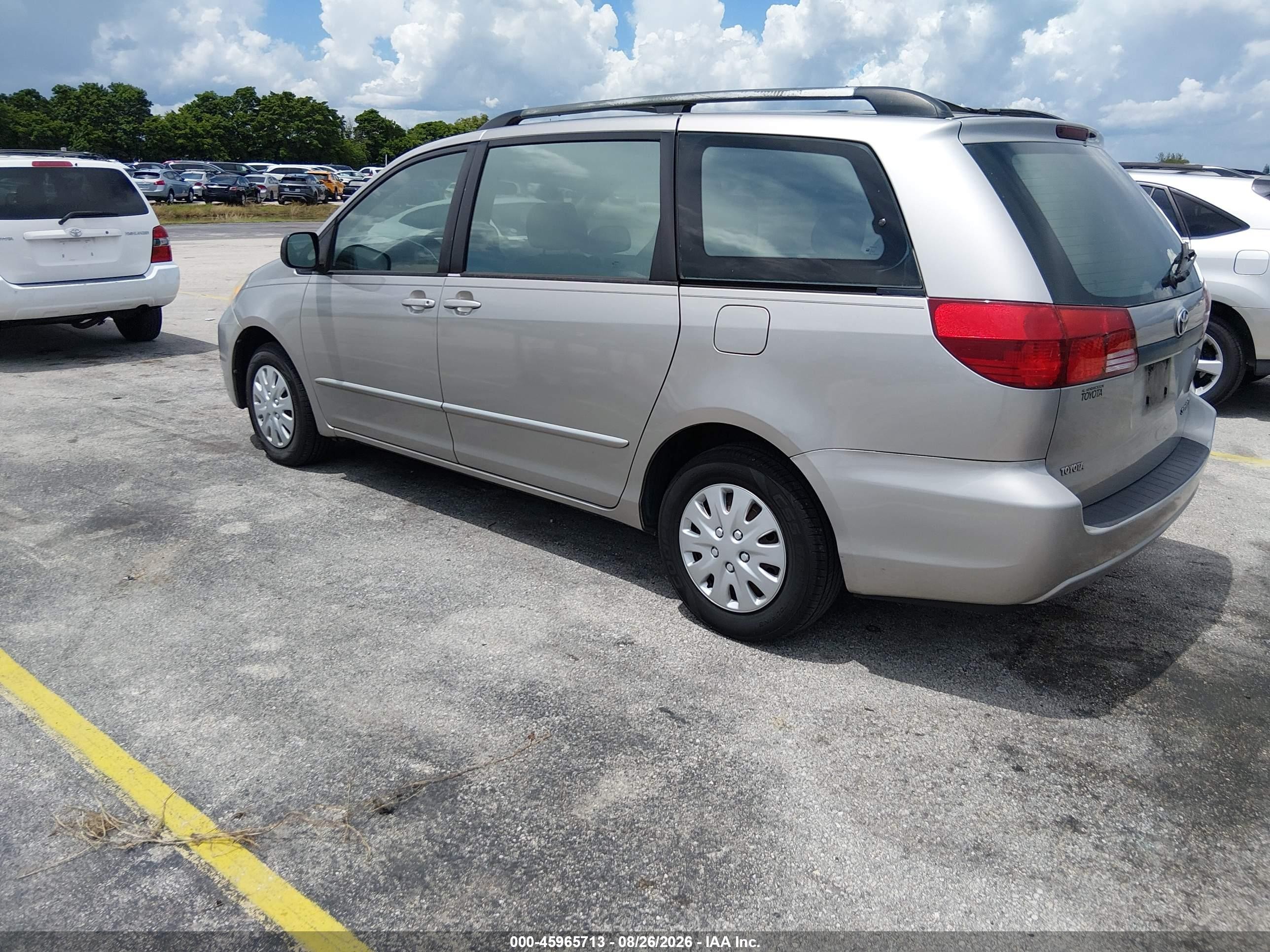 2005 Toyota Sienna Ce Silver vin: 5TDZA23C25S313111