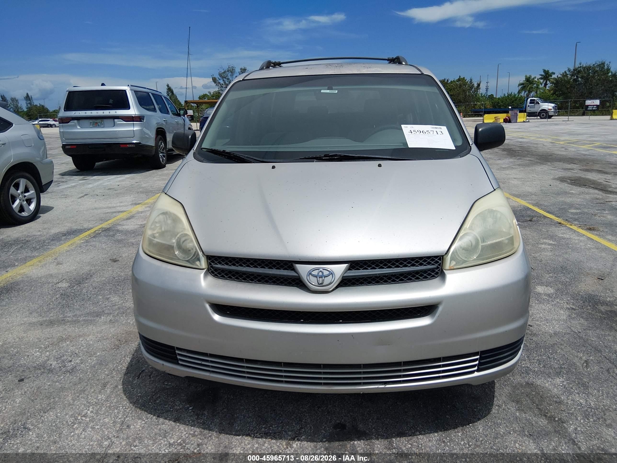 2005 Toyota Sienna Ce Silver vin: 5TDZA23C25S313111