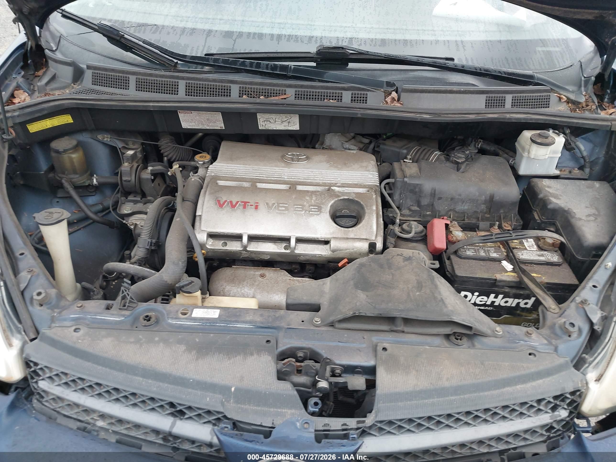 2005 Toyota Sienna Le Синий vin: 5TDZA23C25S314078
