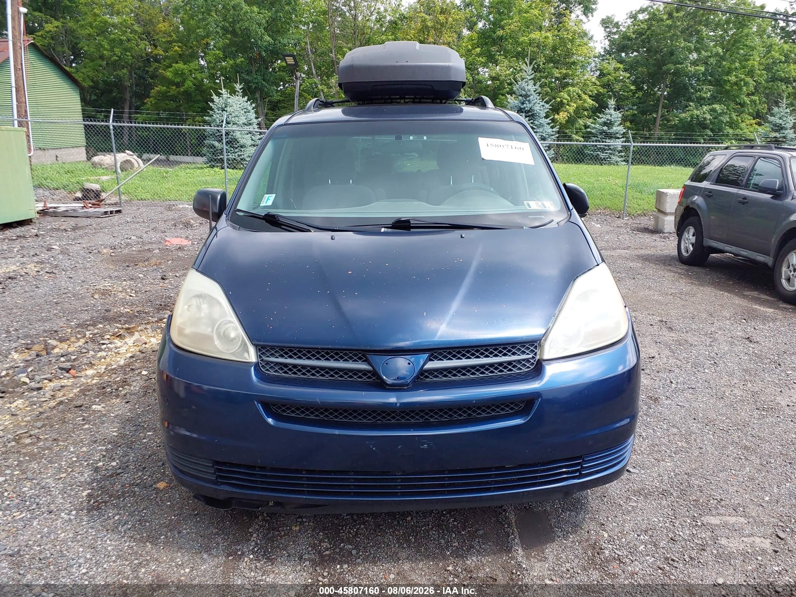2005 Toyota Sienna Le Blue vin: 5TDZA23C25S363975