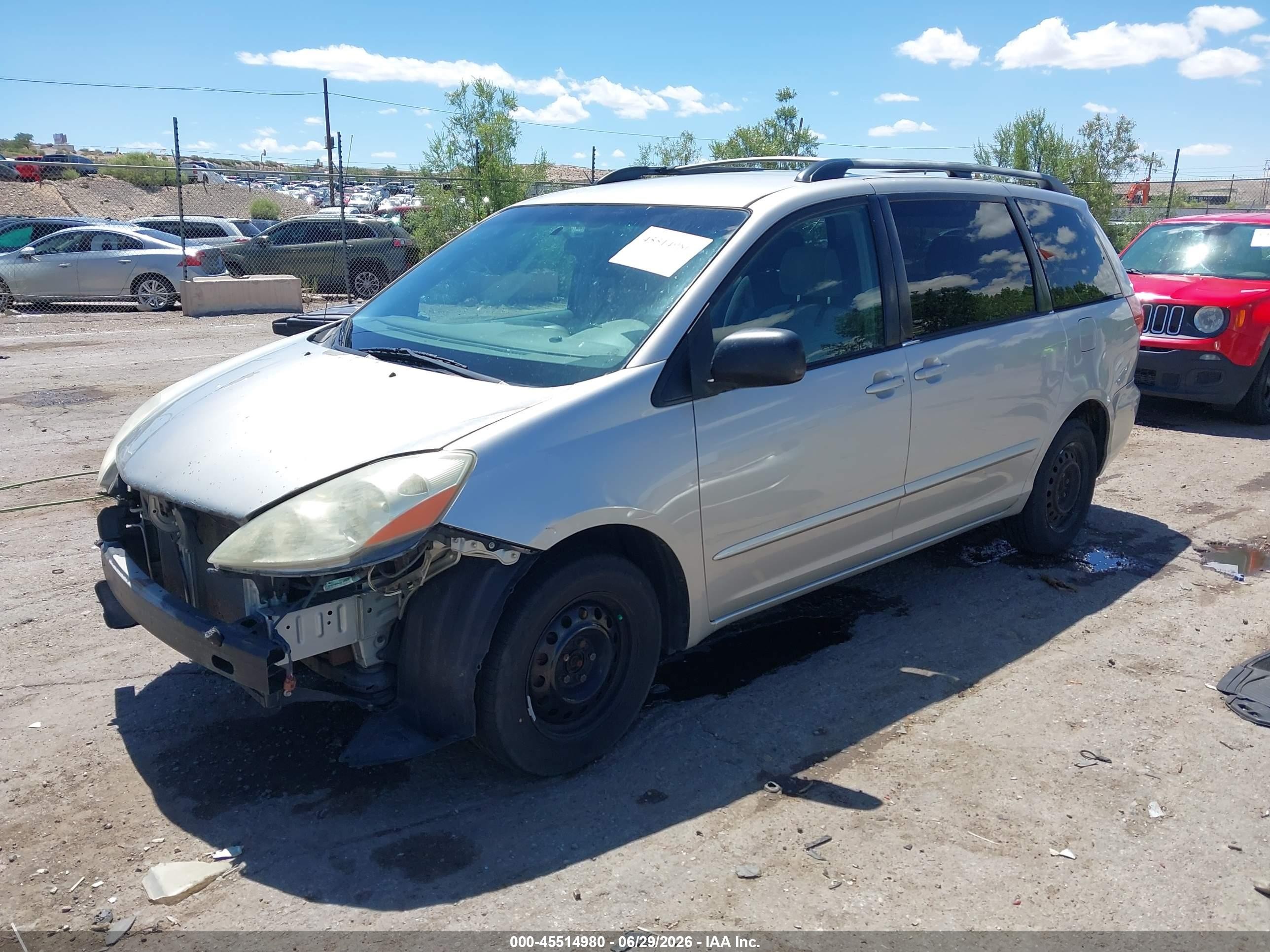 2006 Toyota Sienna Le Silver vin: 5TDZA23C26S419981