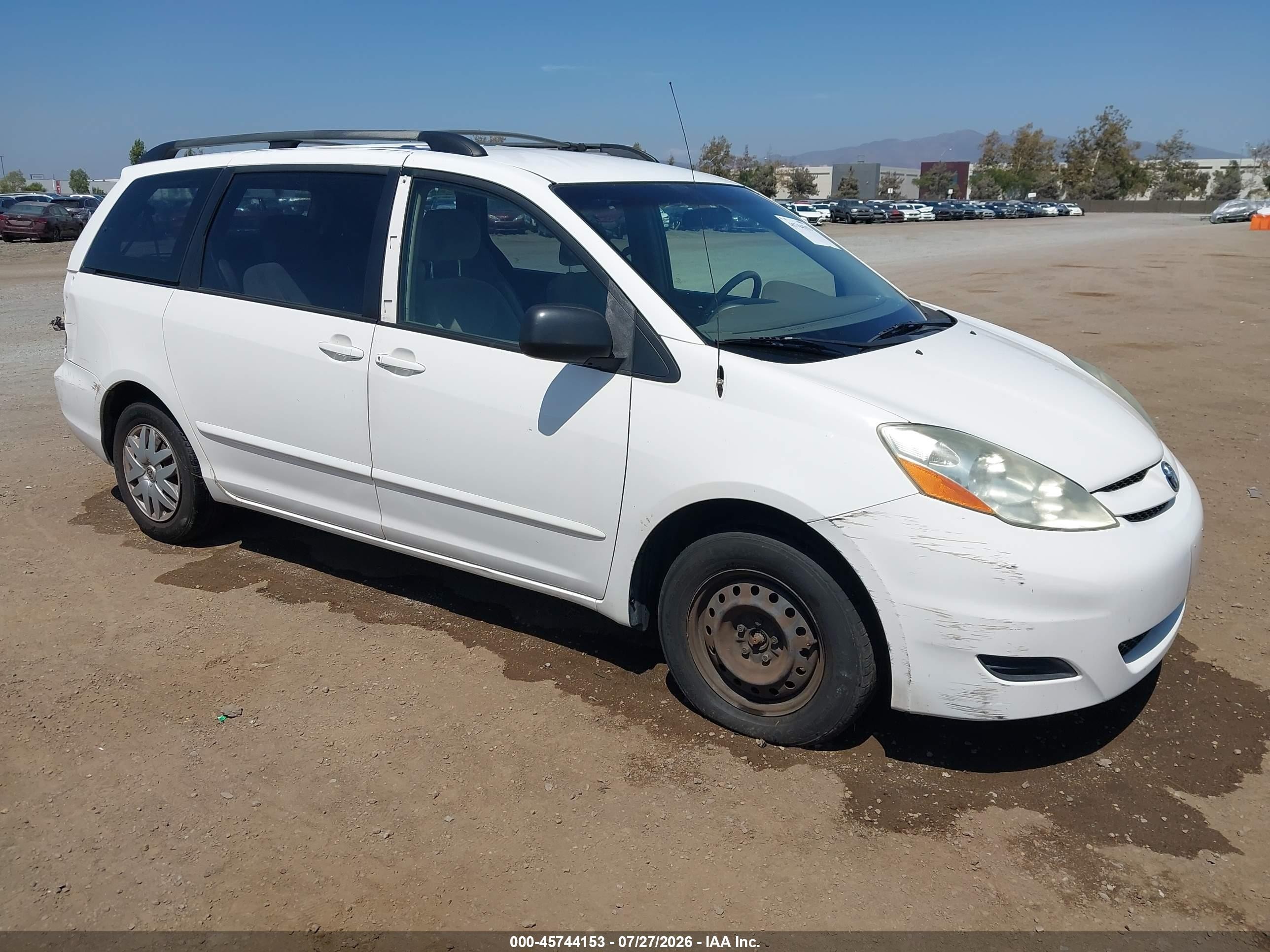 2006 Toyota Sienna Ce White vin: 5TDZA23C26S463835