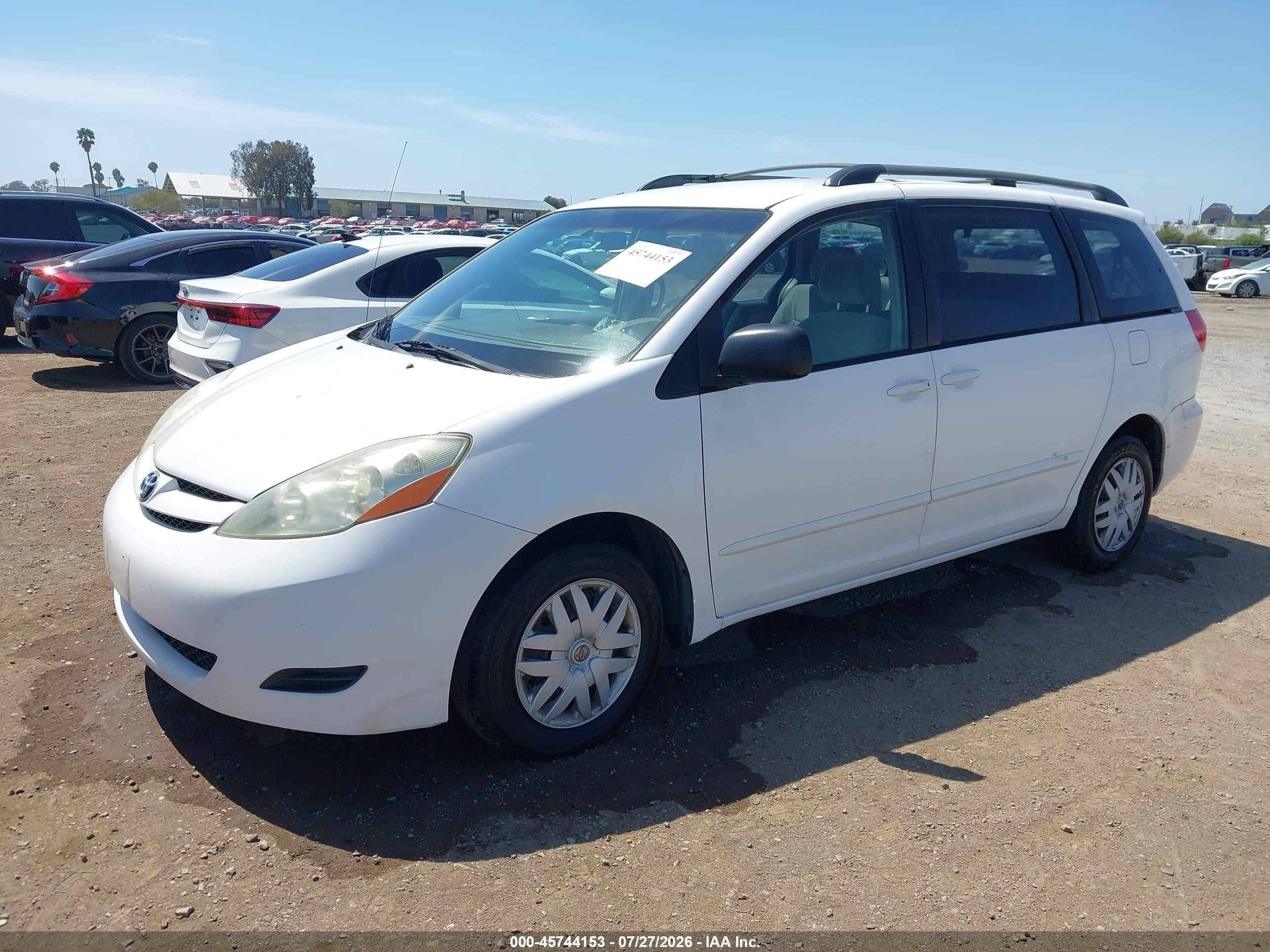 2006 Toyota Sienna Ce White vin: 5TDZA23C26S463835