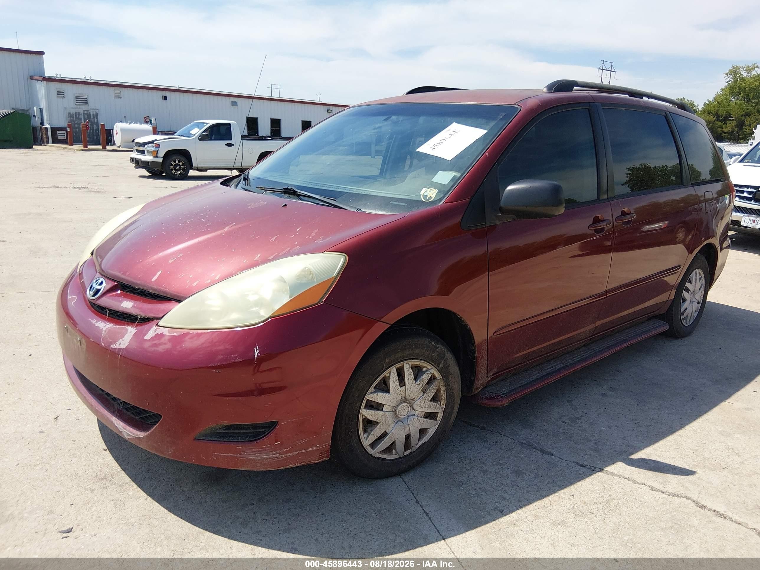 2006 Toyota Sienna Ce Красный vin: 5TDZA23C26S472115