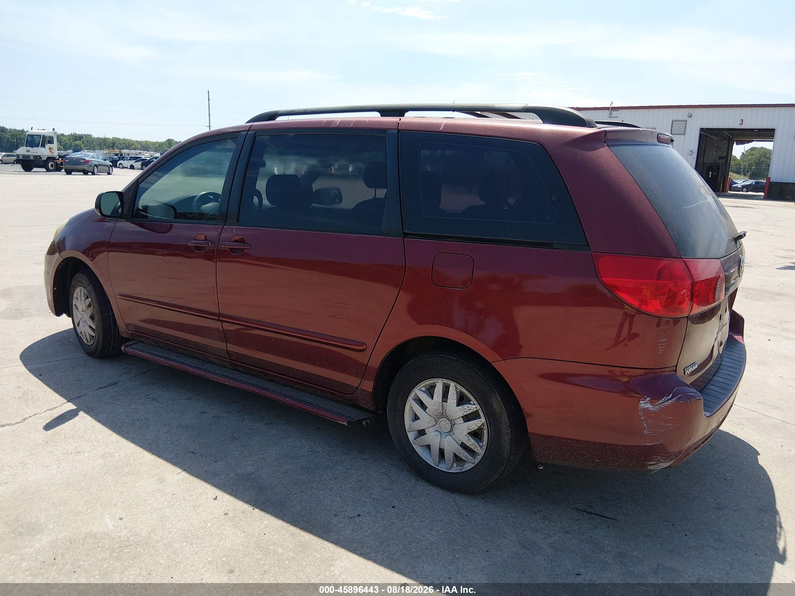 2006 Toyota Sienna Ce Красный vin: 5TDZA23C26S472115