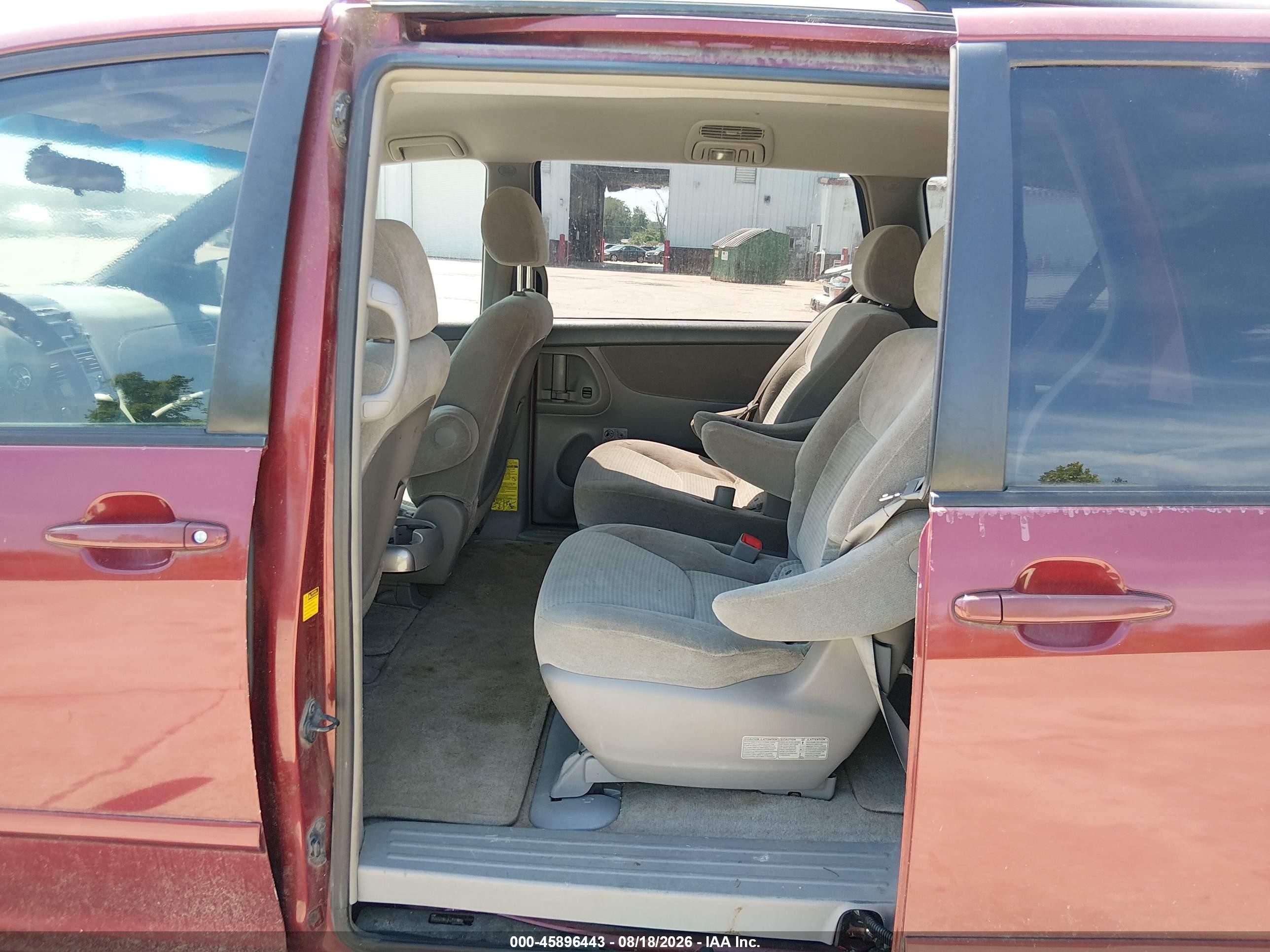 2006 Toyota Sienna Ce Красный vin: 5TDZA23C26S472115