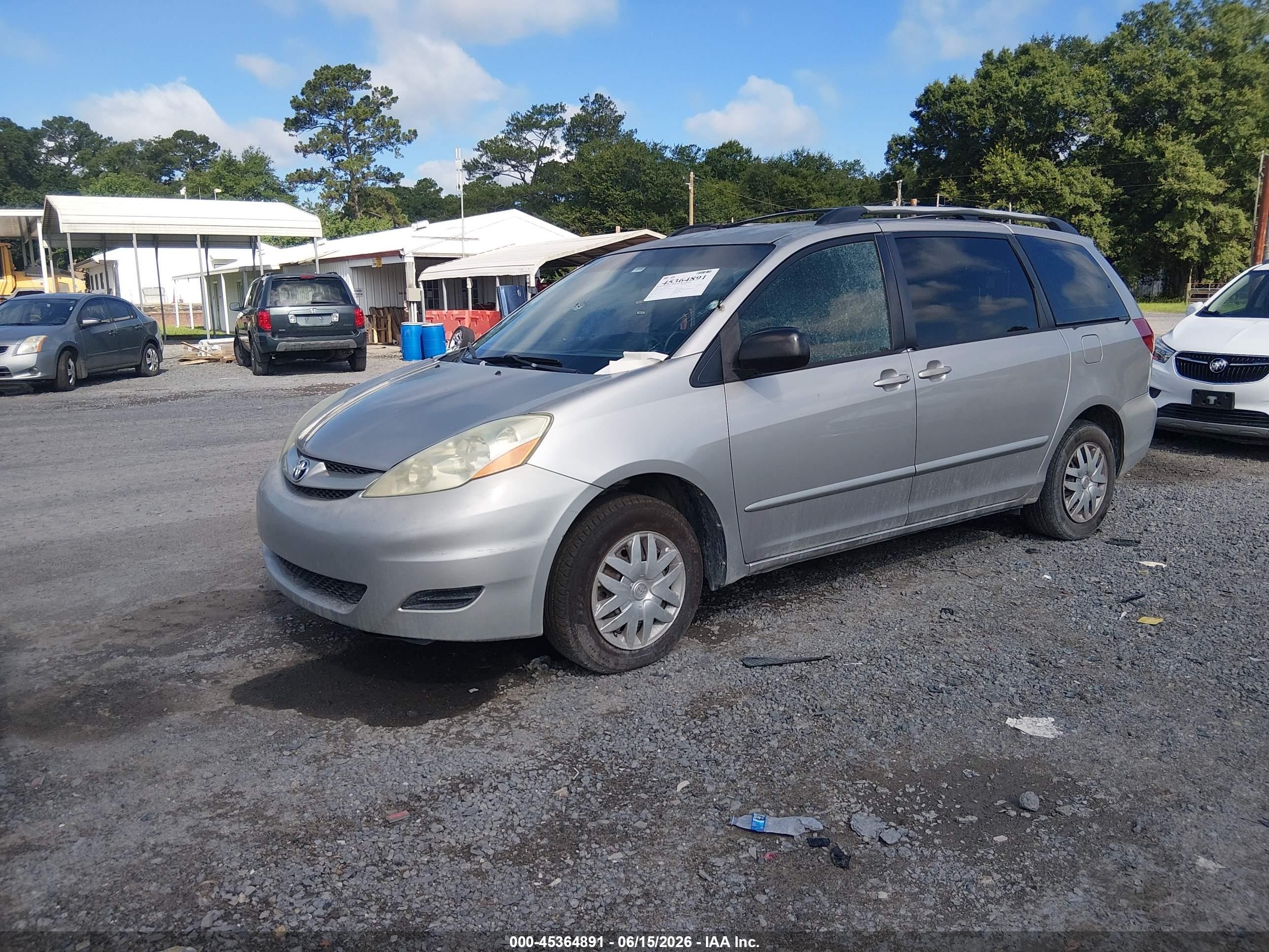 2006 Toyota Sienna Ce Silver vin: 5TDZA23C26S546357