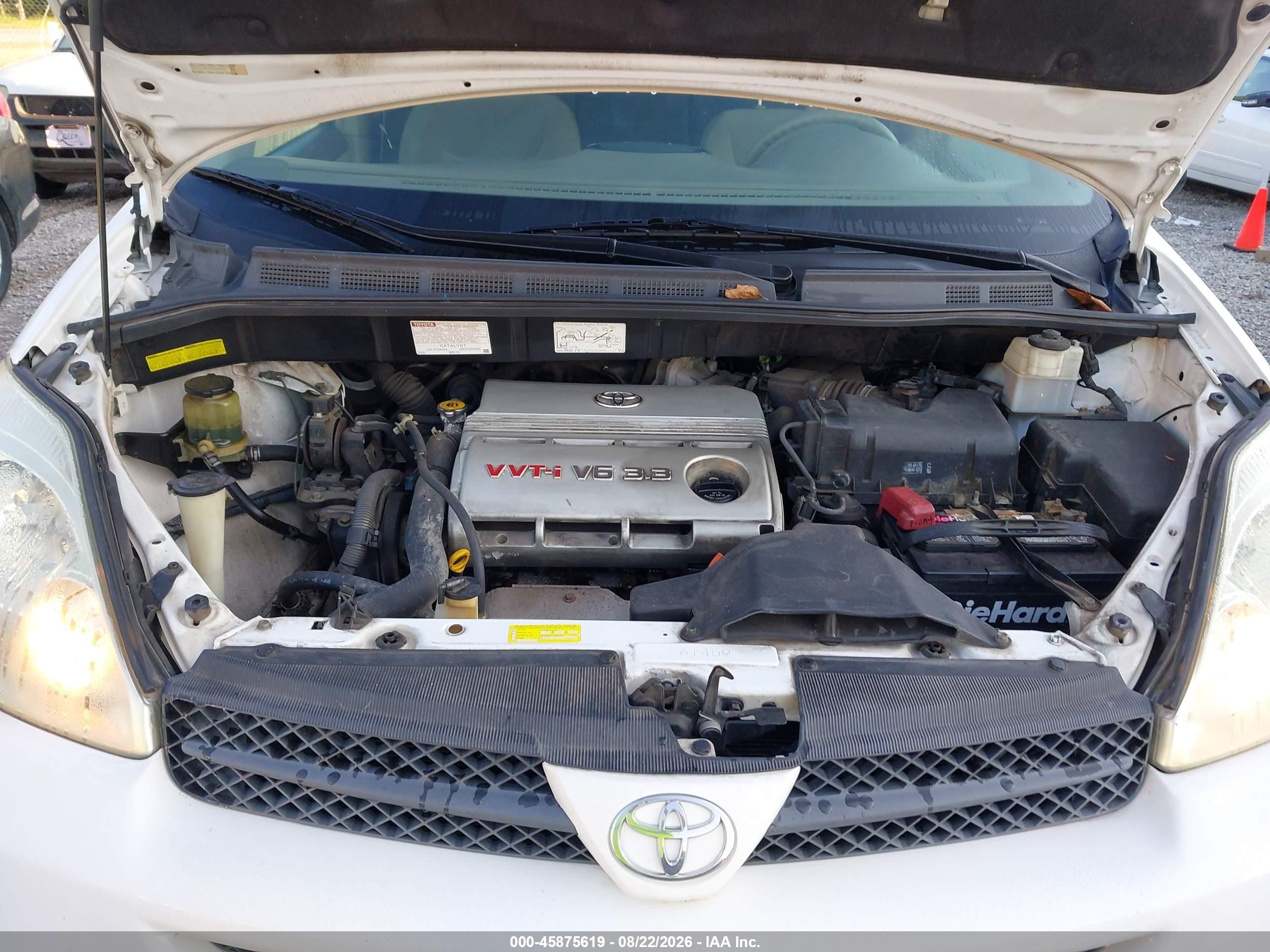 2004 Toyota Sienna Le White vin: 5TDZA23C34S097137