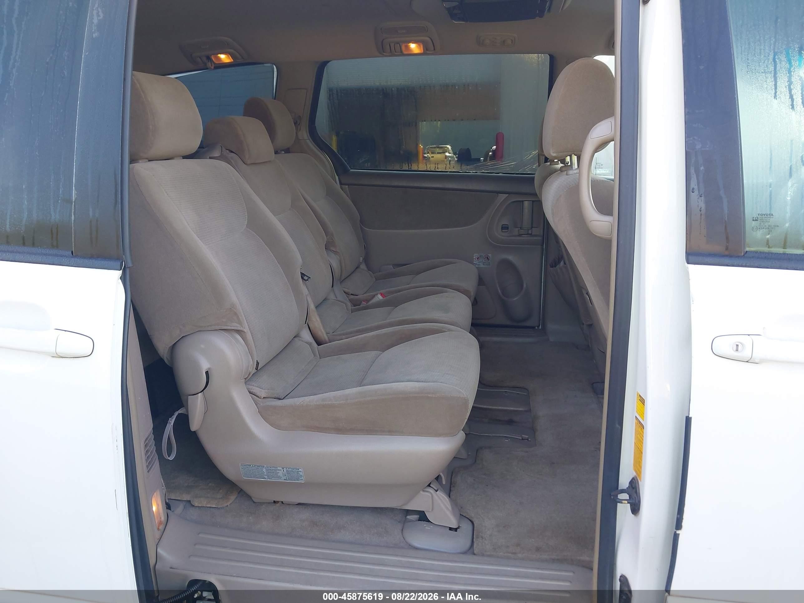 2004 Toyota Sienna Le White vin: 5TDZA23C34S097137