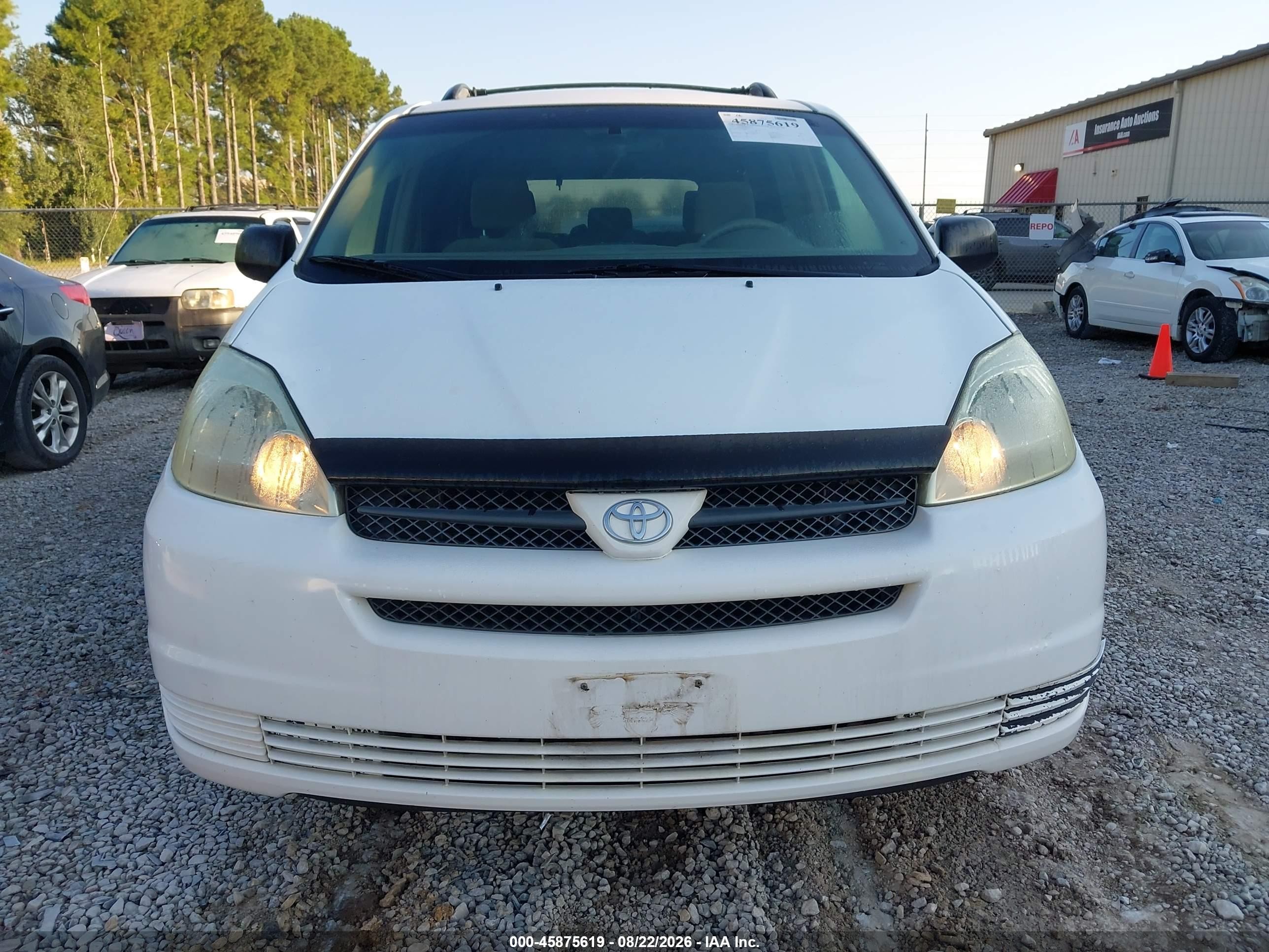 2004 Toyota Sienna Le White vin: 5TDZA23C34S097137