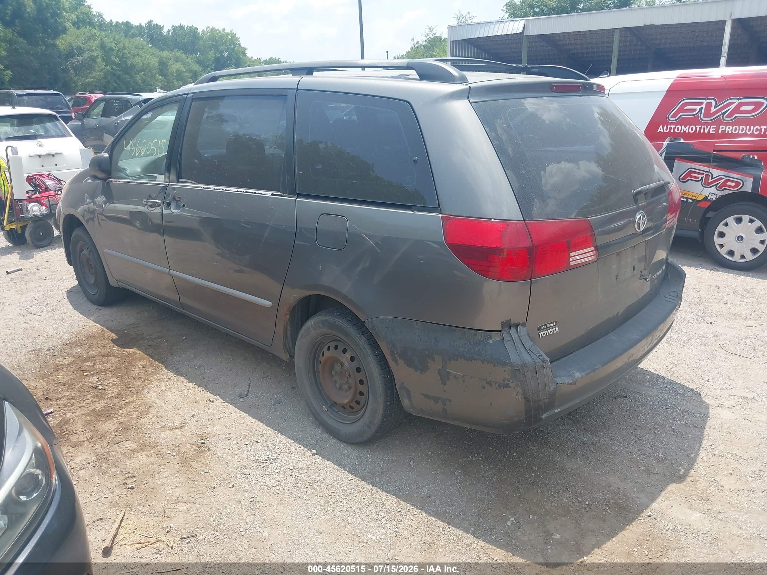 2004 Toyota Sienna Ce Gray vin: 5TDZA23C34S183550