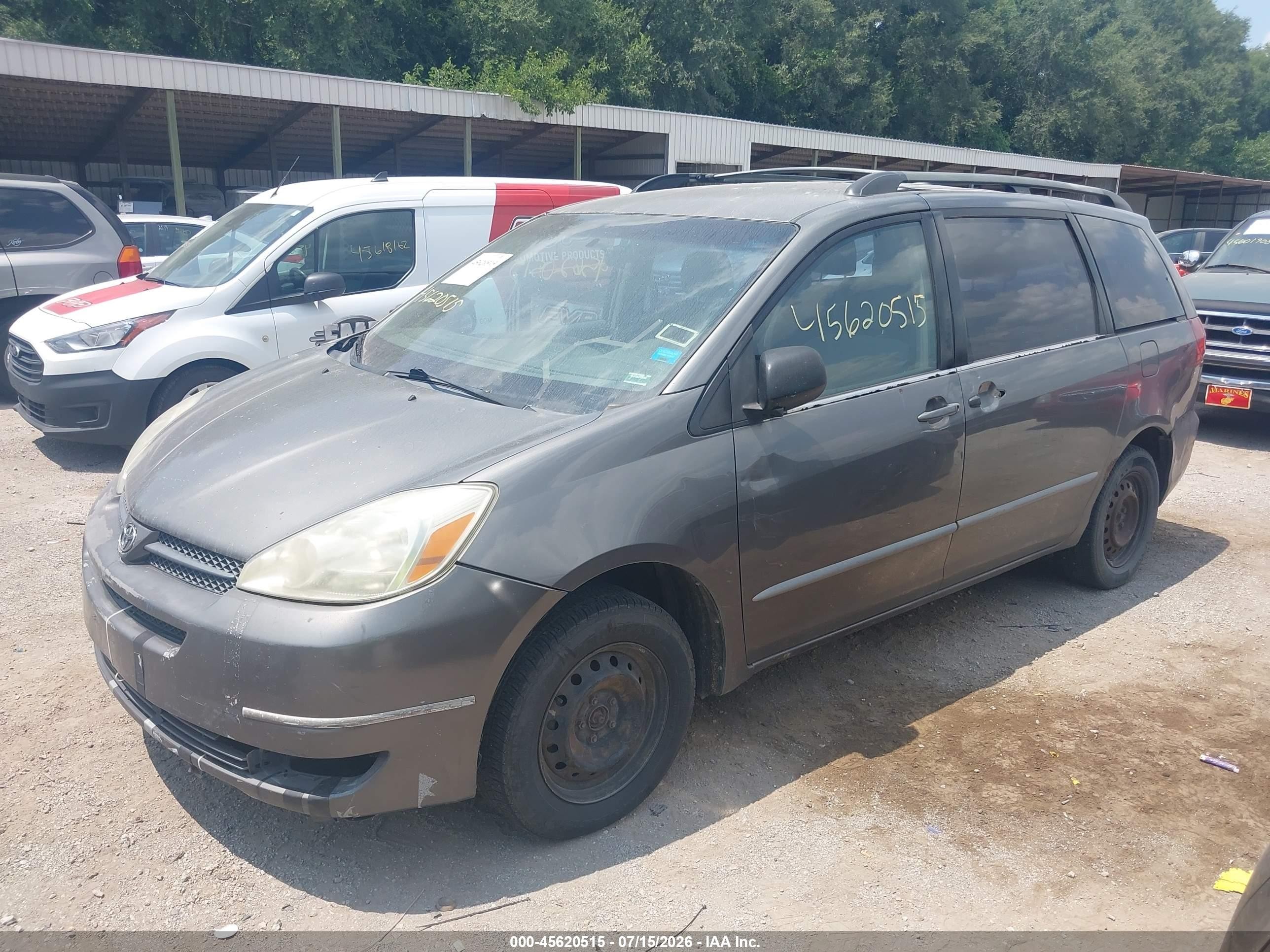 2004 Toyota Sienna Ce Gray vin: 5TDZA23C34S183550
