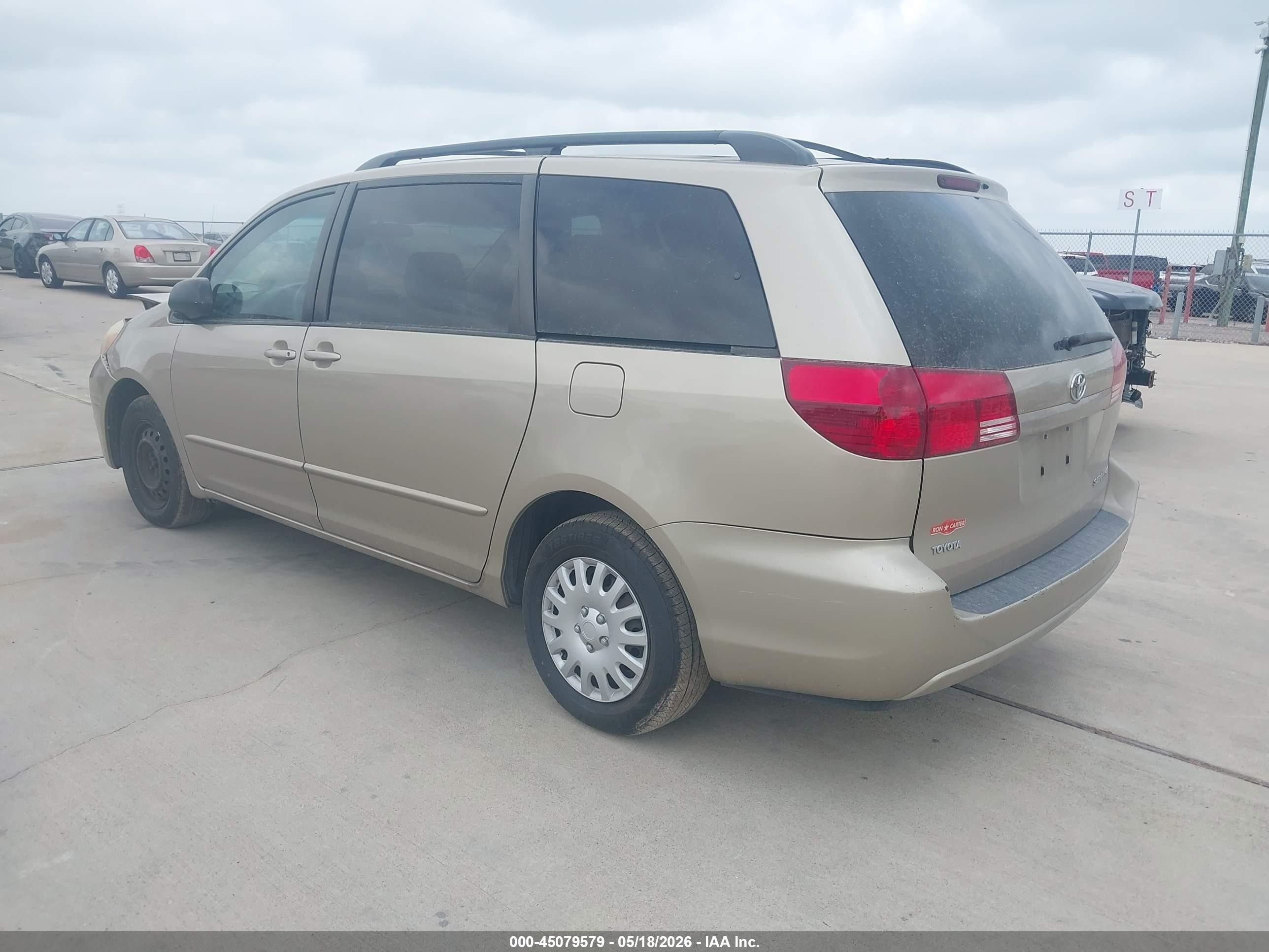 2004 Toyota Sienna Le Gold vin: 5TDZA23C34S187033