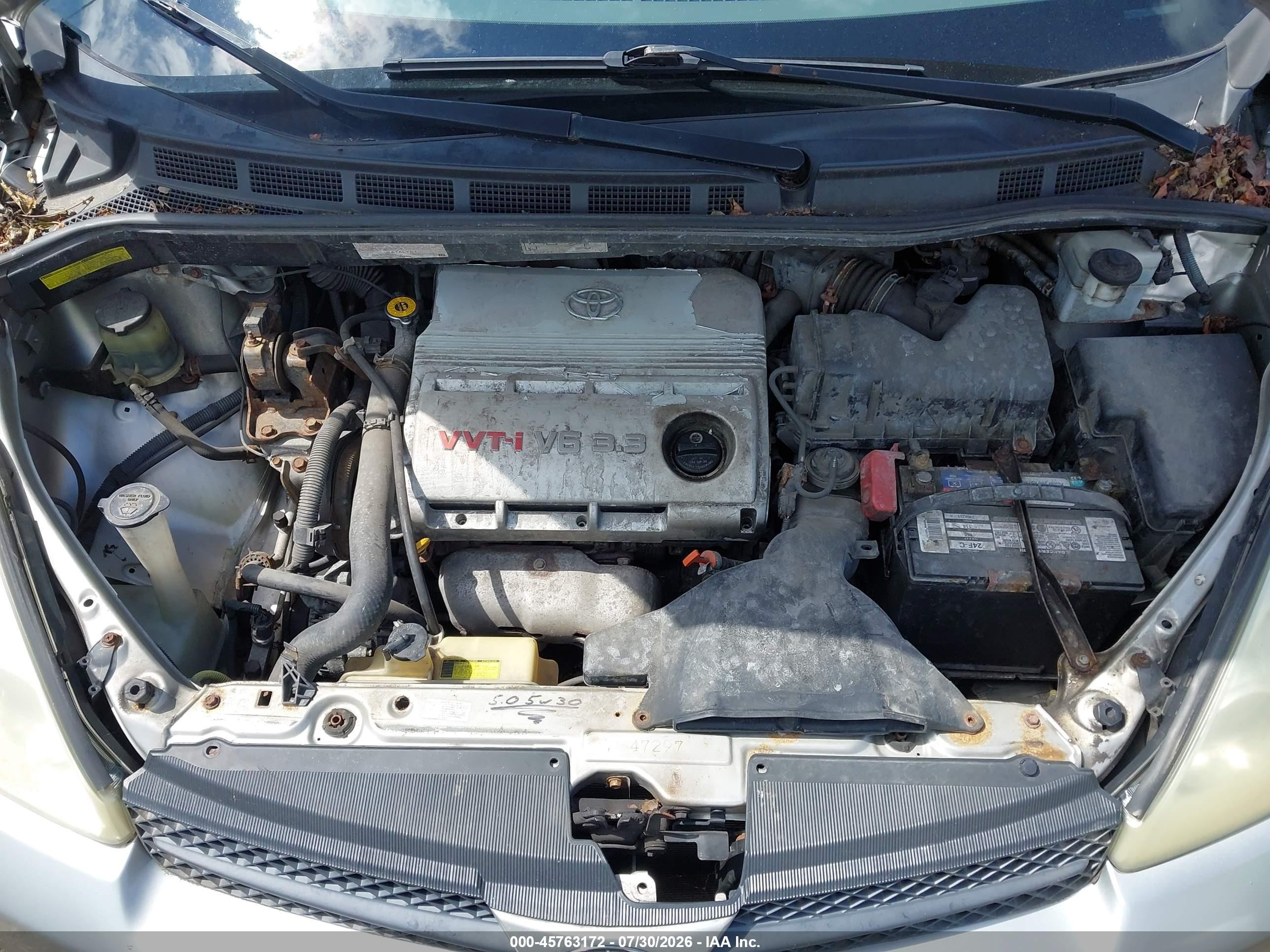 2005 Toyota Sienna Ce Серебряный vin: 5TDZA23C35S251086