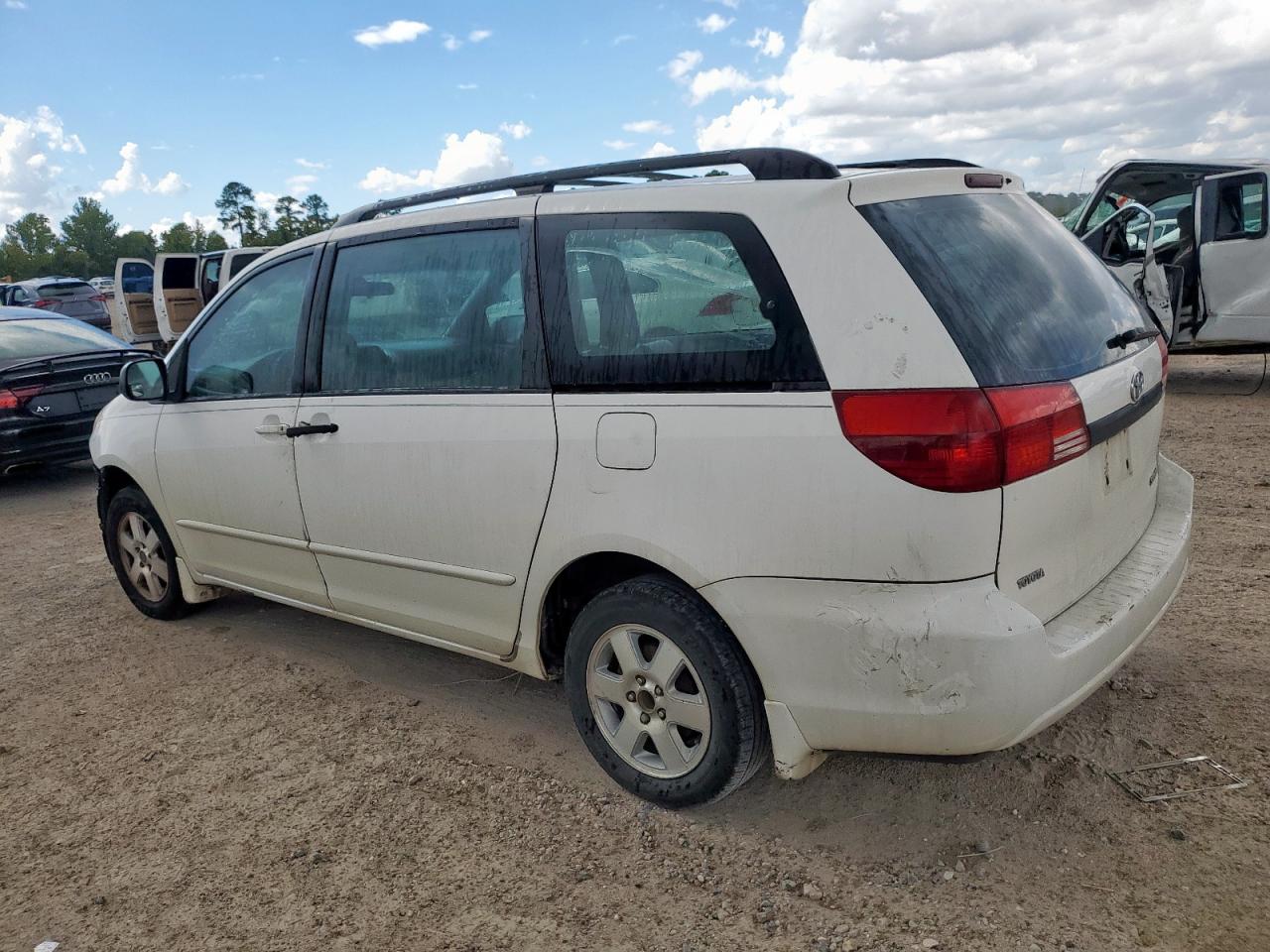 2005 Toyota Sienna White vin: 5TDZA23C35S258801