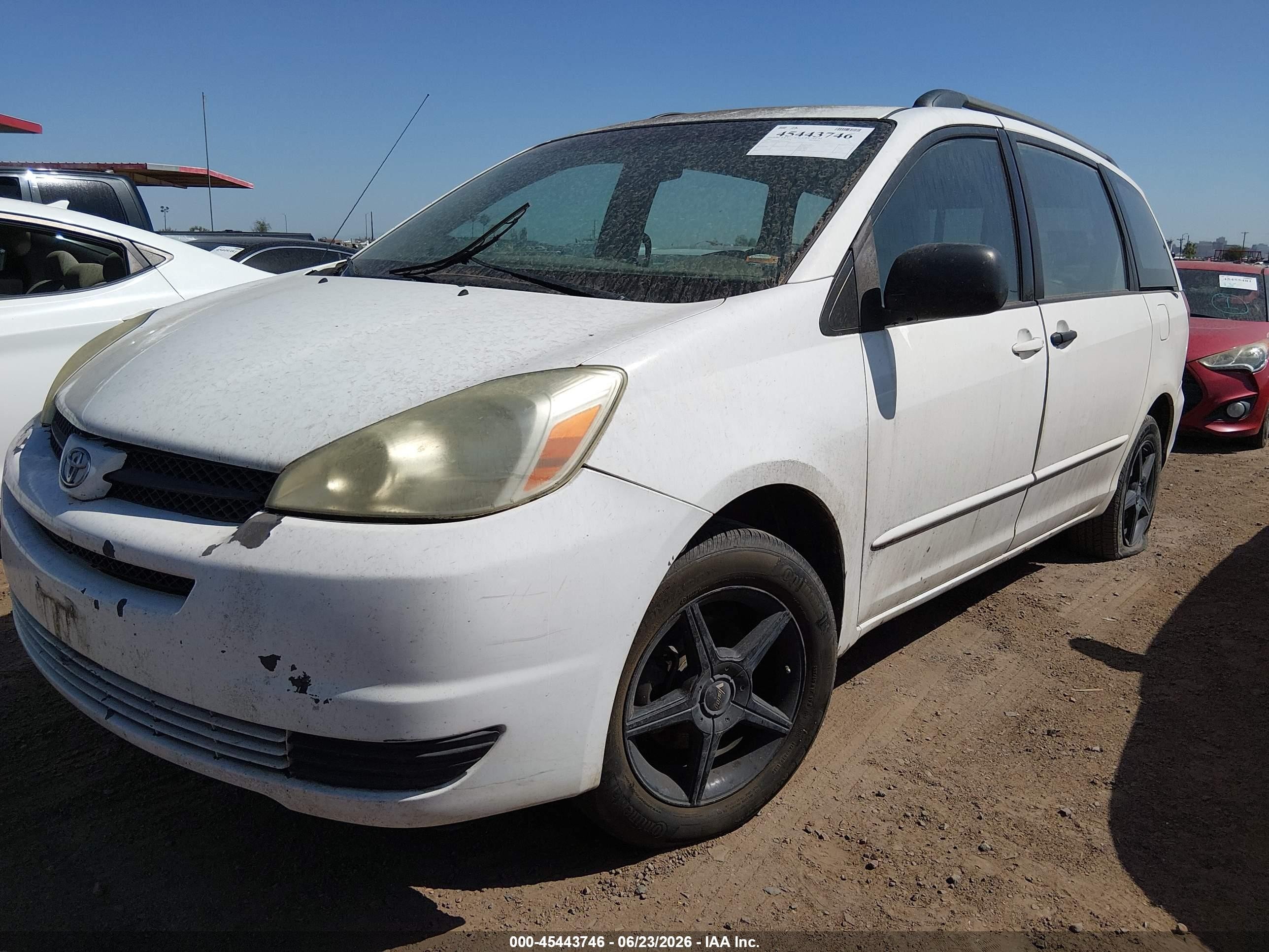 2005 Toyota Sienna Ce Белый vin: 5TDZA23C35S343413