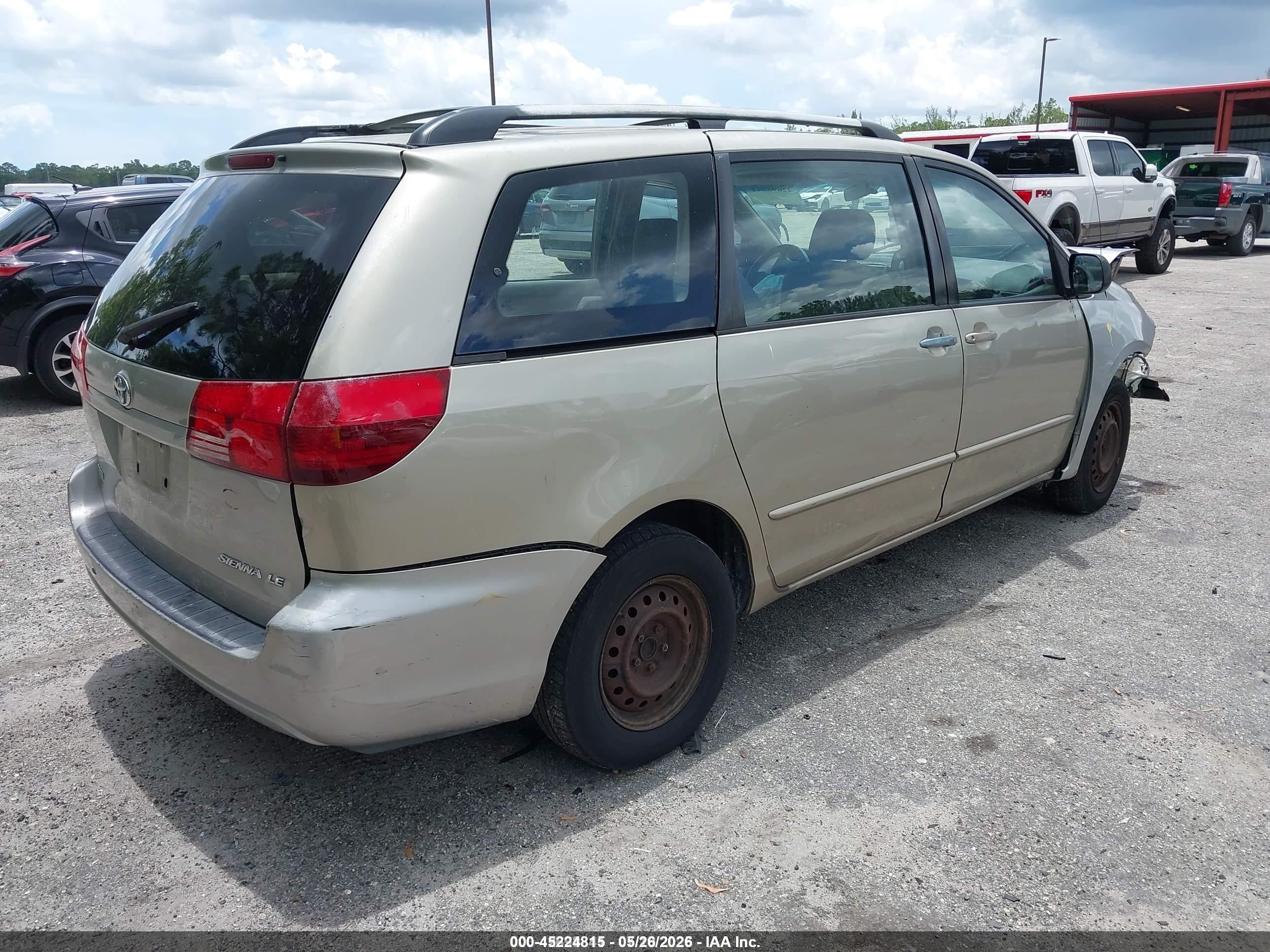 2005 Toyota Sienna Ce Beige vin: 5TDZA23C35S346103