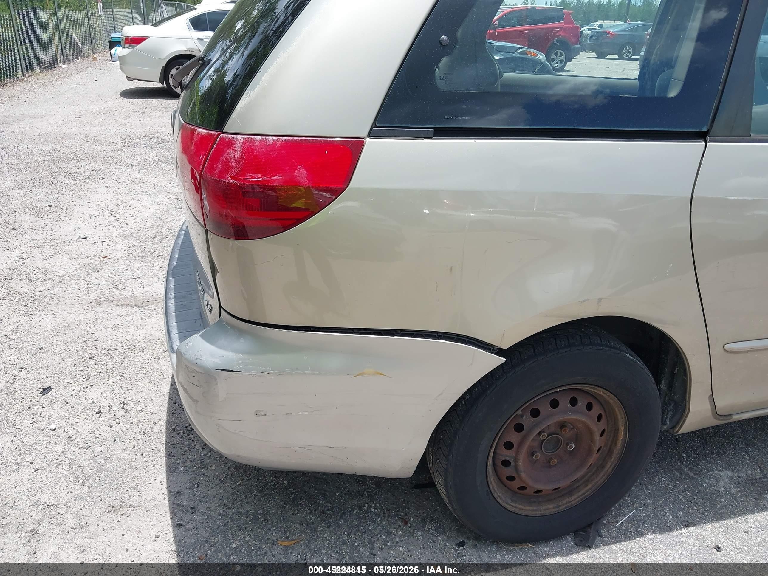 2005 Toyota Sienna Ce Beige vin: 5TDZA23C35S346103