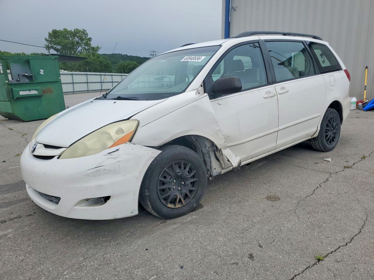 2006 Toyota Sienna Ce 7 Passenger White vin: 5TDZA23C36S442413